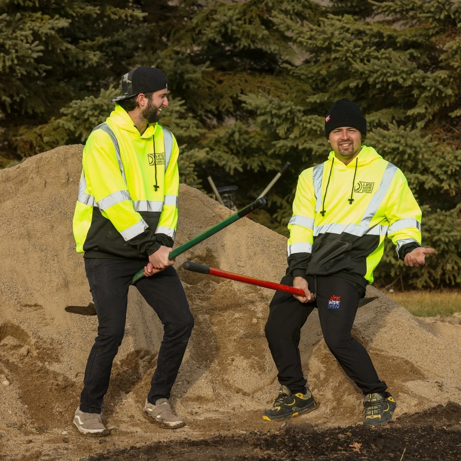 Hi-Vis Chain & Sprocket Workwear Hoodie