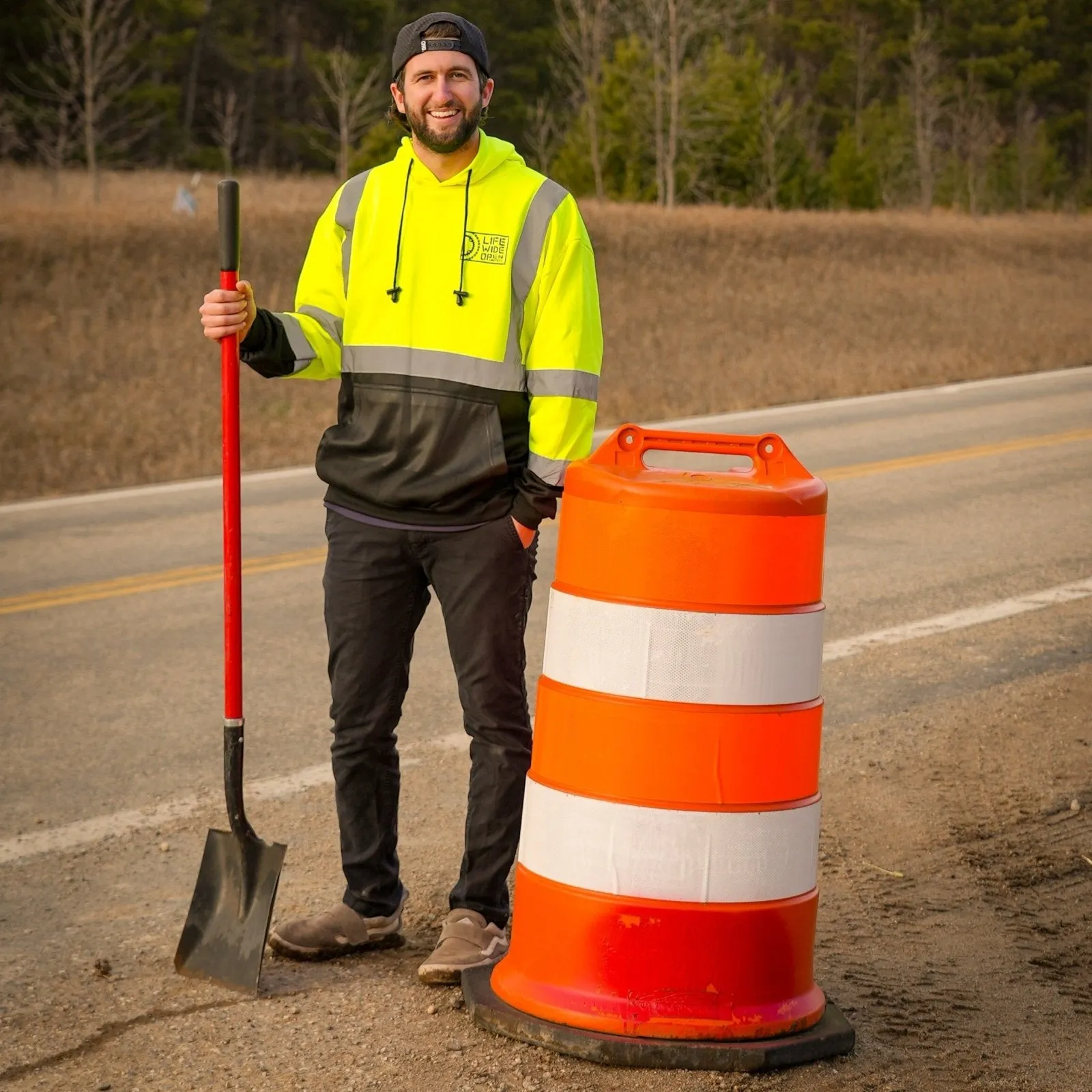 Hi-Vis Chain & Sprocket Workwear Hoodie