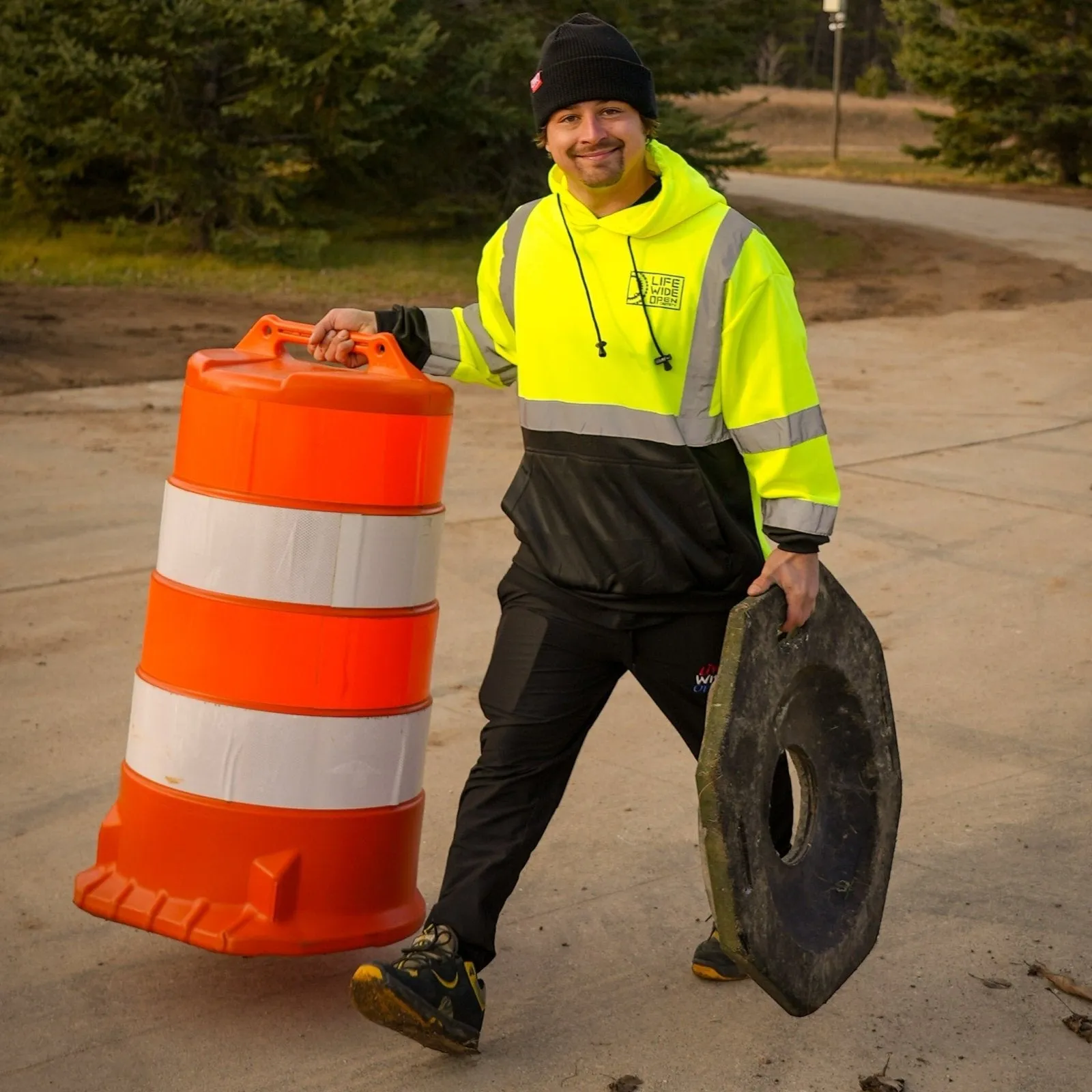 Hi-Vis Chain & Sprocket Workwear Hoodie