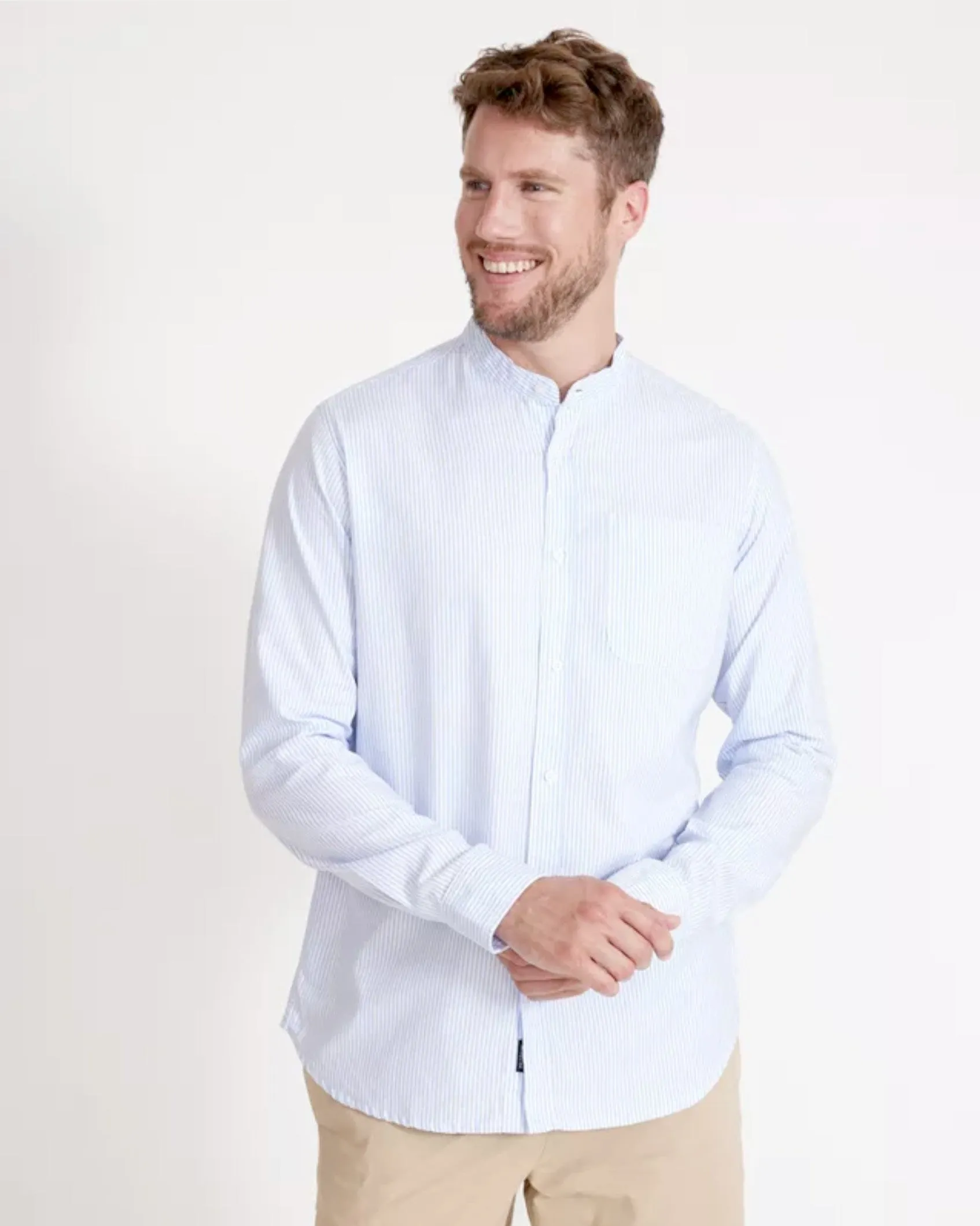 Holebrook Jan Collarless Shirt