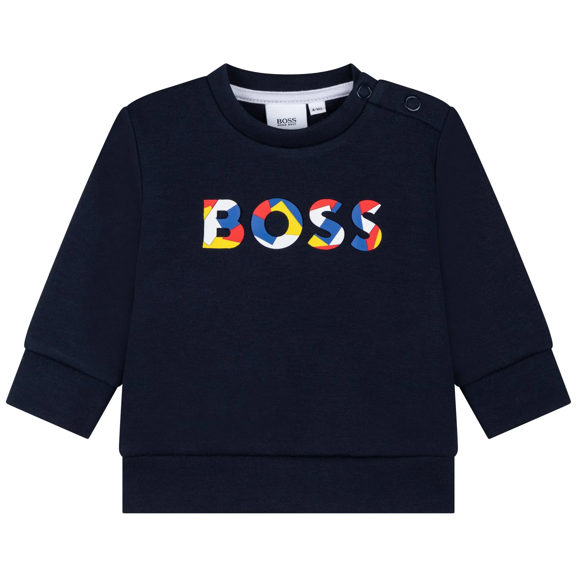 Hugo Boss Toddler Logo Sweatshirt_ Navy J05935-849