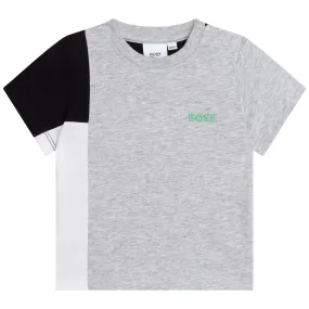 Hugo Boss Toddler T-Shirt w/ Colour Blocking_ Grey J05919-A32