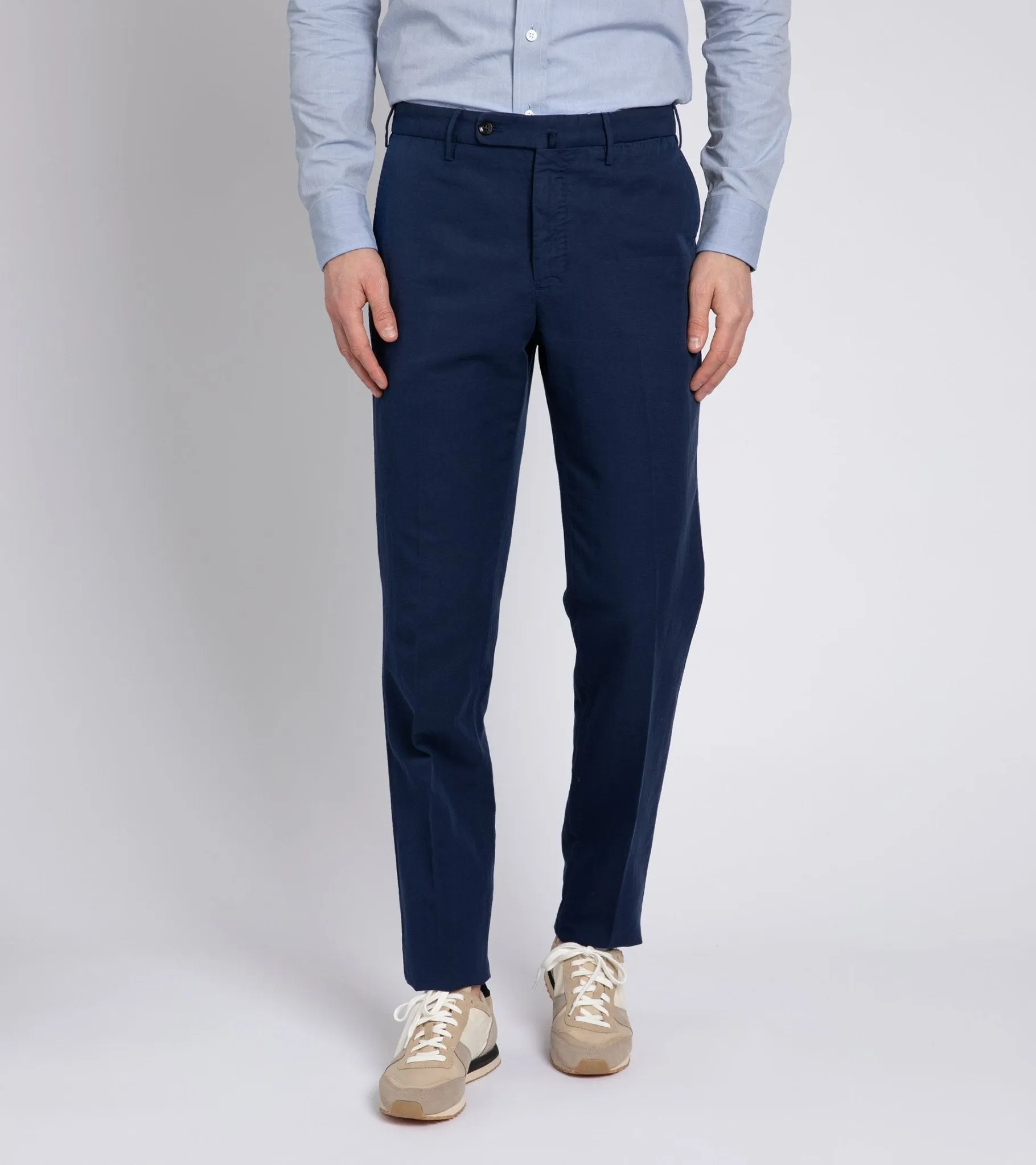 Incotex Chinolino Regular Trousers: Navy