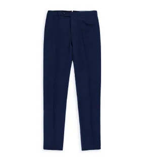 Incotex Chinolino Regular Trousers: Navy