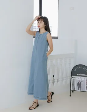 Janet Denim Dress in Light Wash