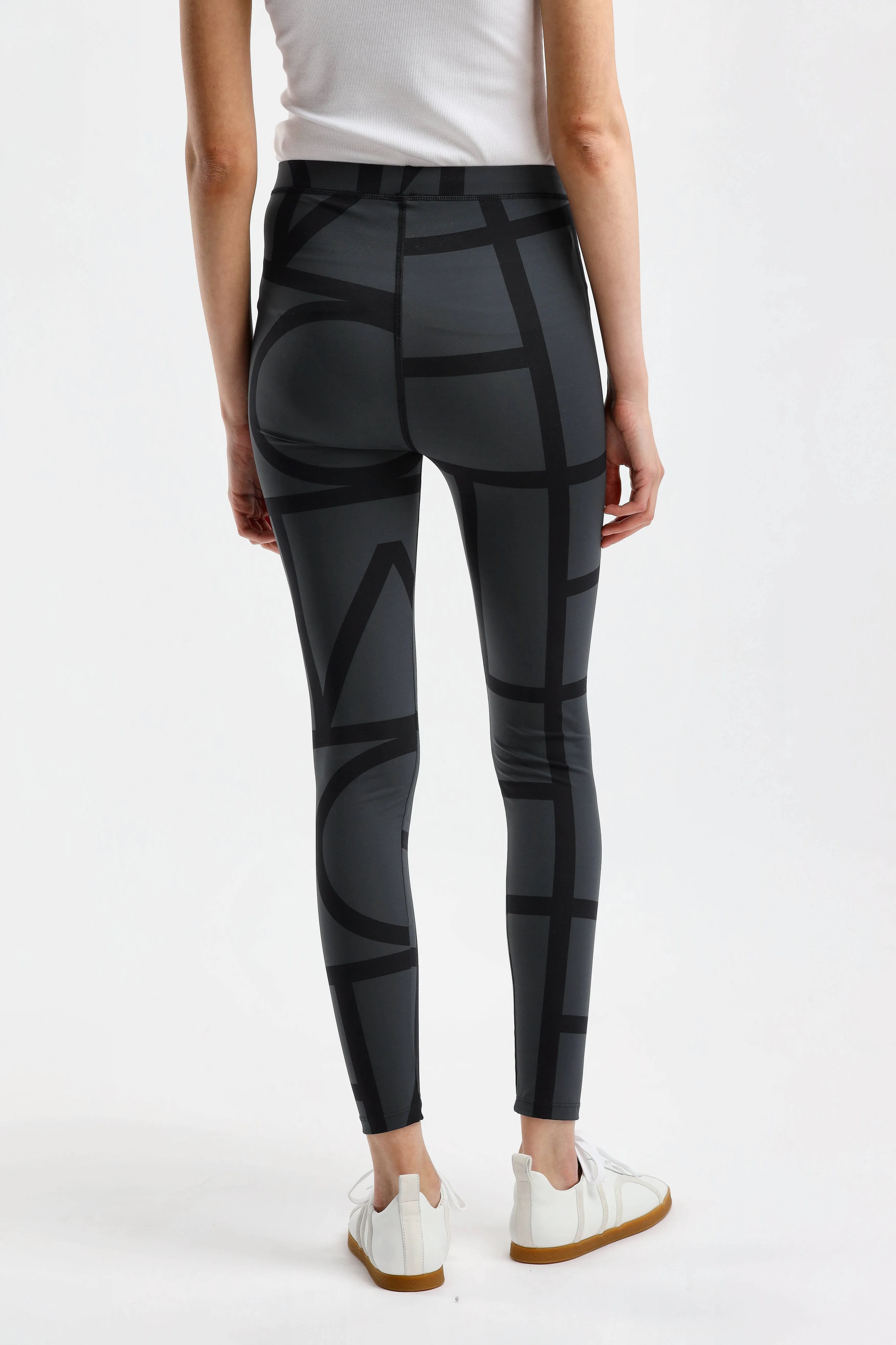 Leggings Monogram in Schwarz