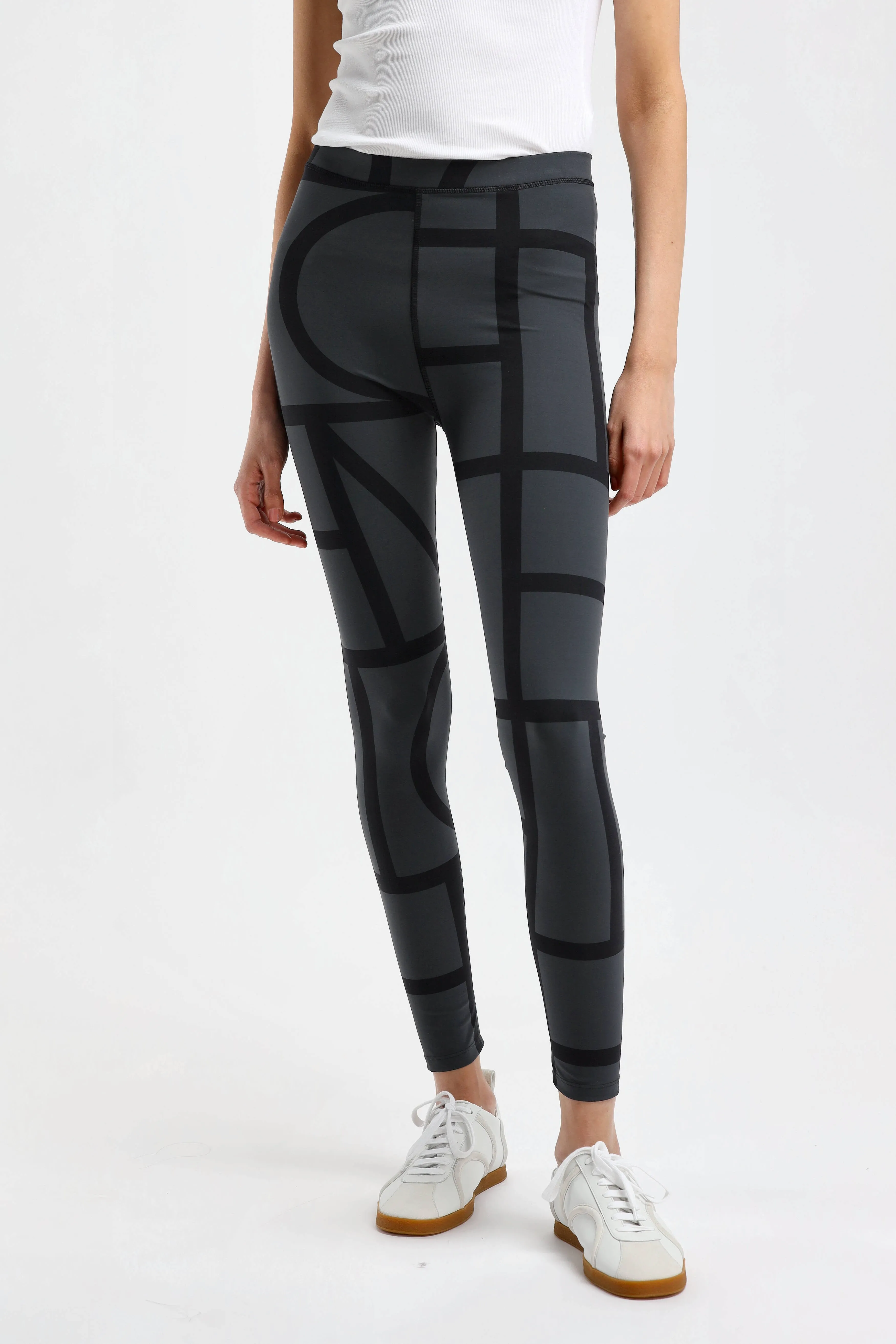 Leggings Monogram in Schwarz