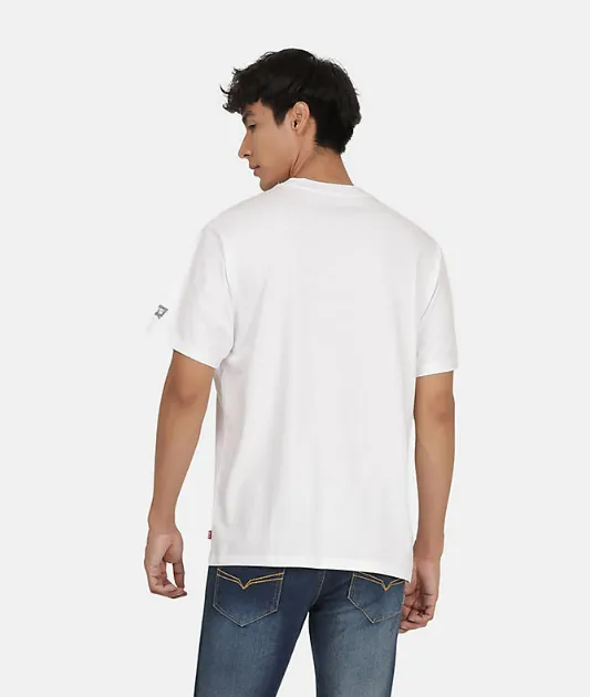 LEVI'S MEN'S GRAPHIC VINTAGE FIT T-SHIRT - DENIM MACHINE WHITE 