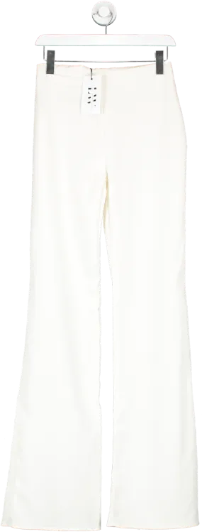 lielle womenswear Cream Silk Trousers UK 10