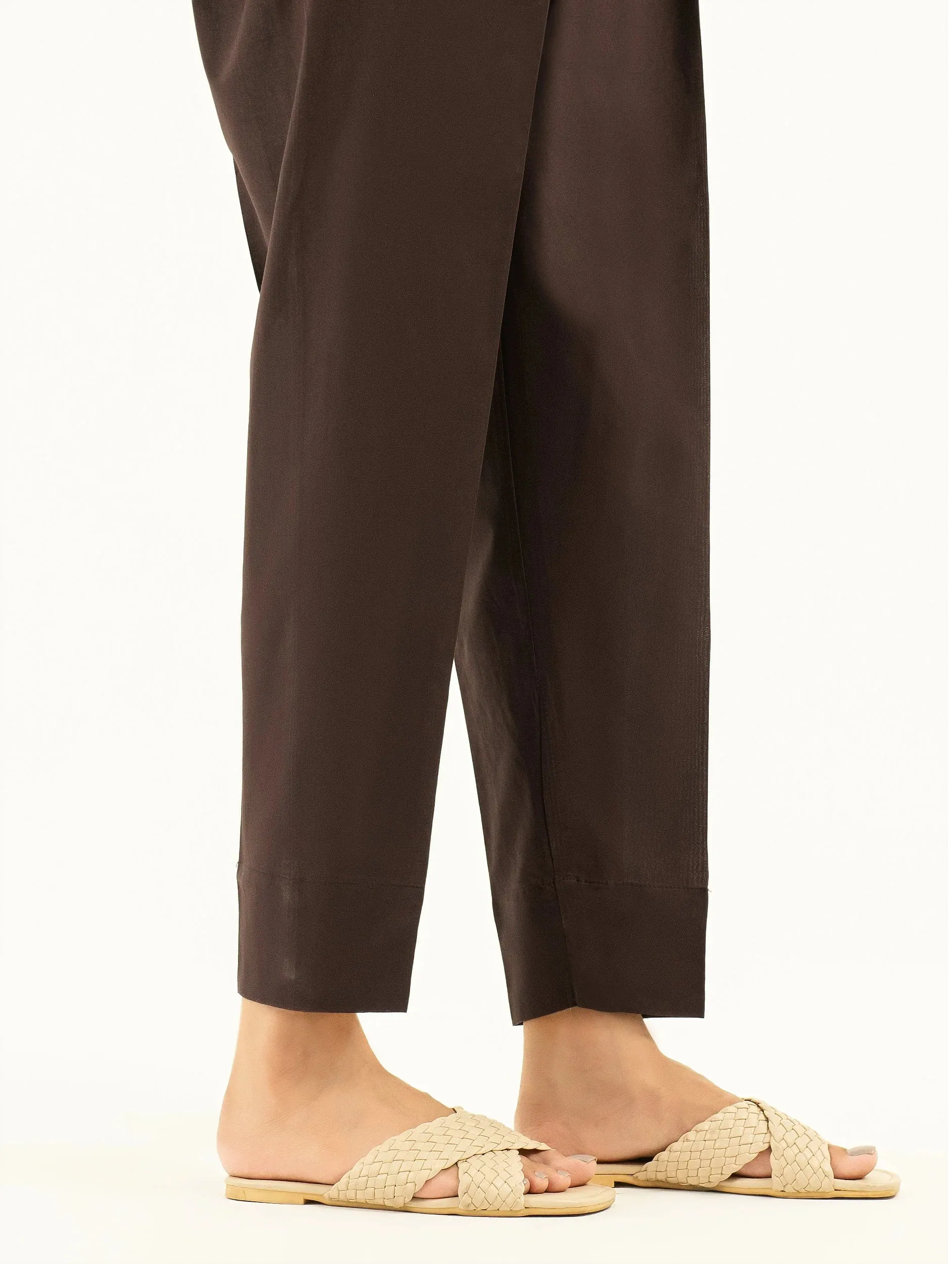 Limelight Chocolate Brown Cambric Trouser (P7534TR)