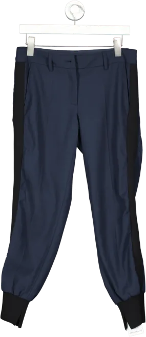 Luisa Cerano Blue Tapered Trousers UK 10