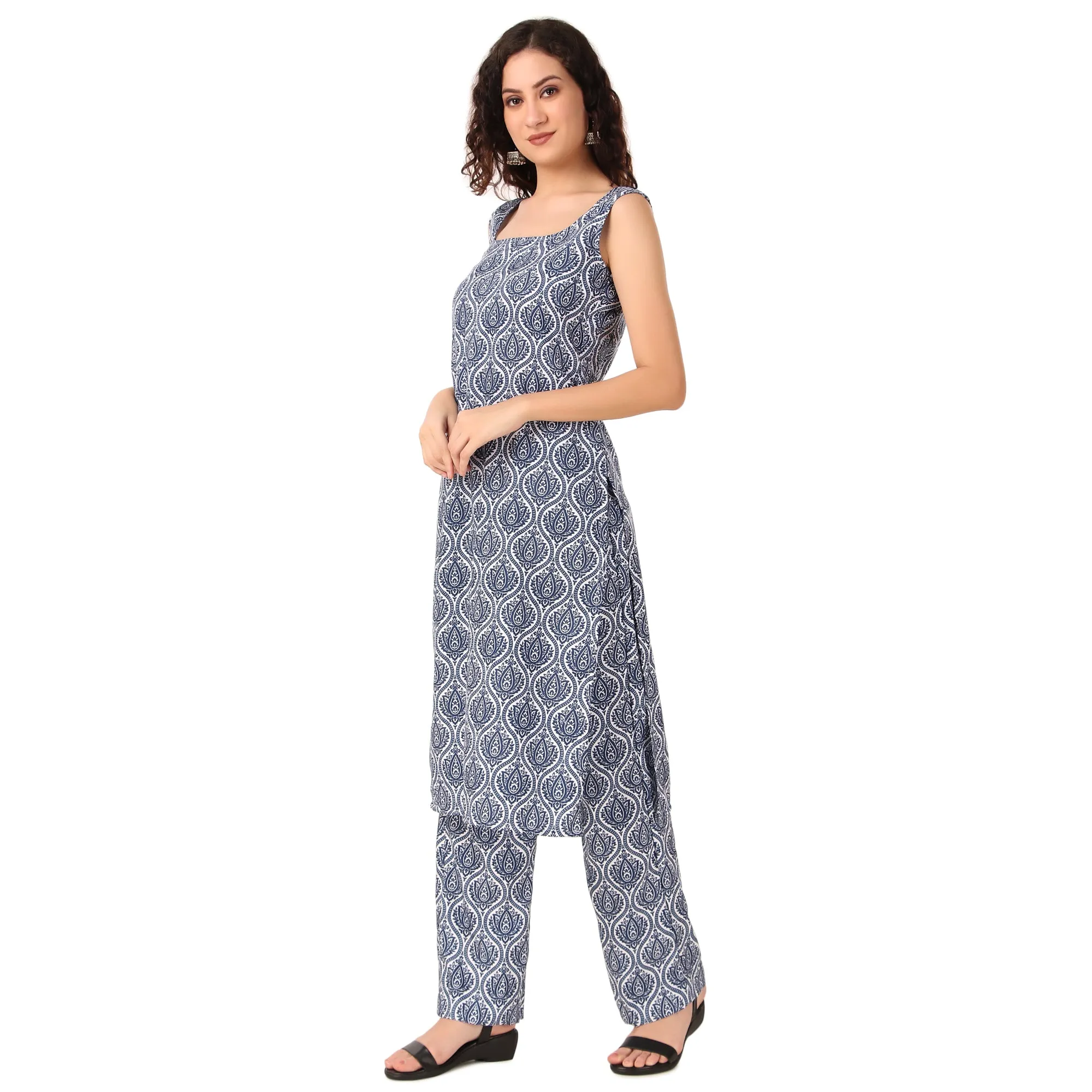 Magnetism Indigo Kurta with Pant (Customise)