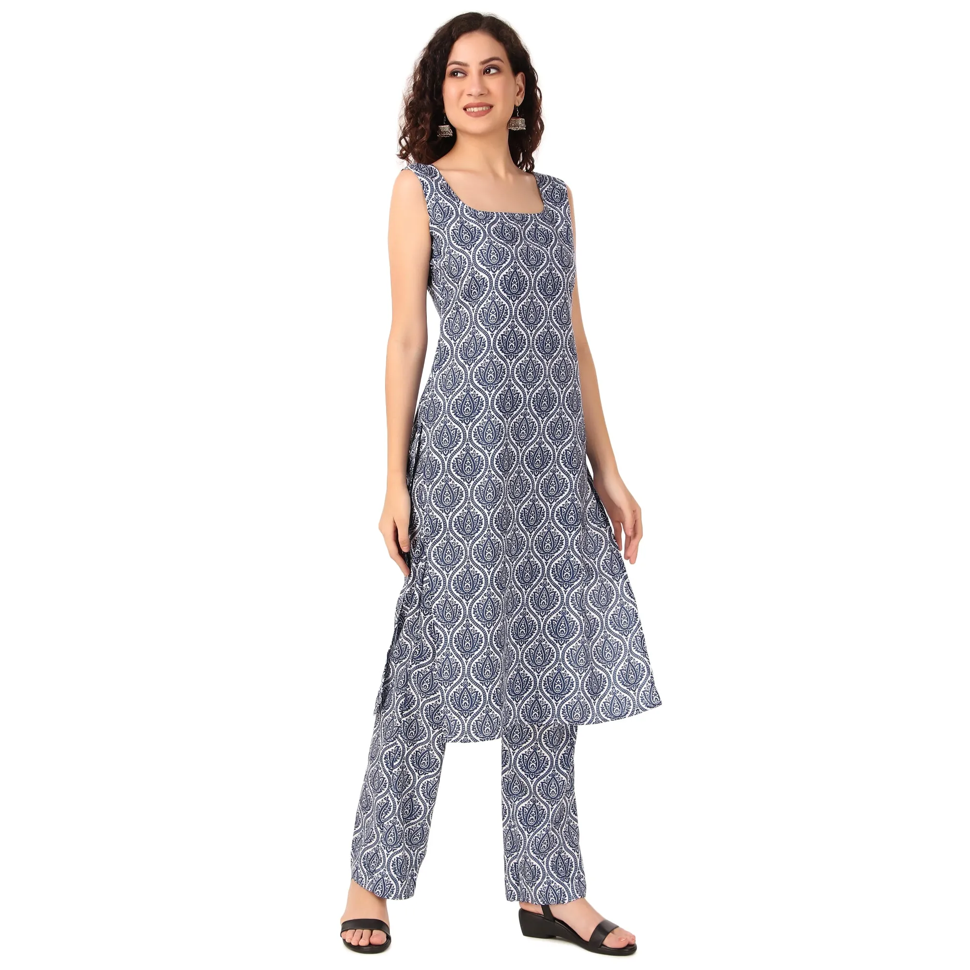 Magnetism Indigo Kurta with Pant (Customise)