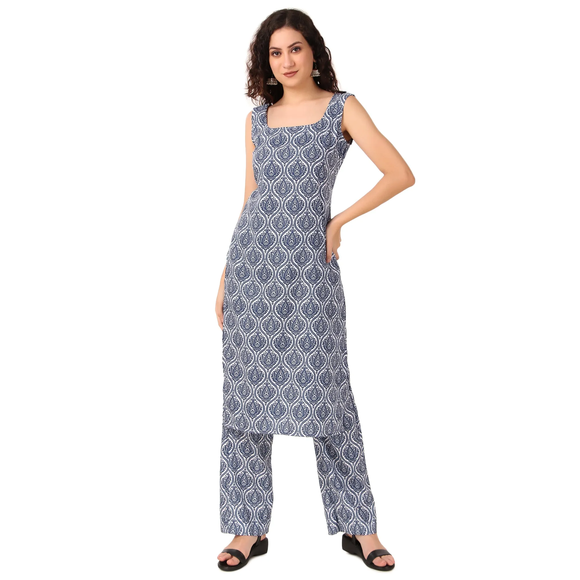 Magnetism Indigo Kurta with Pant (Customise)