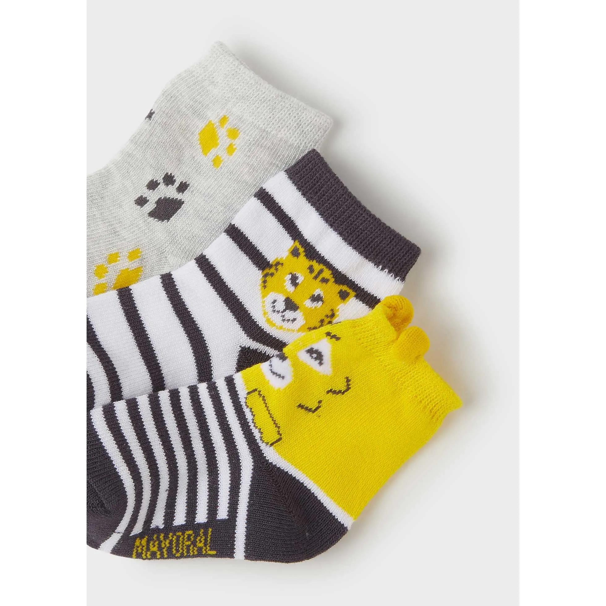 Mayoral Baby 3pc Long Socks_ Yellow 10174-40