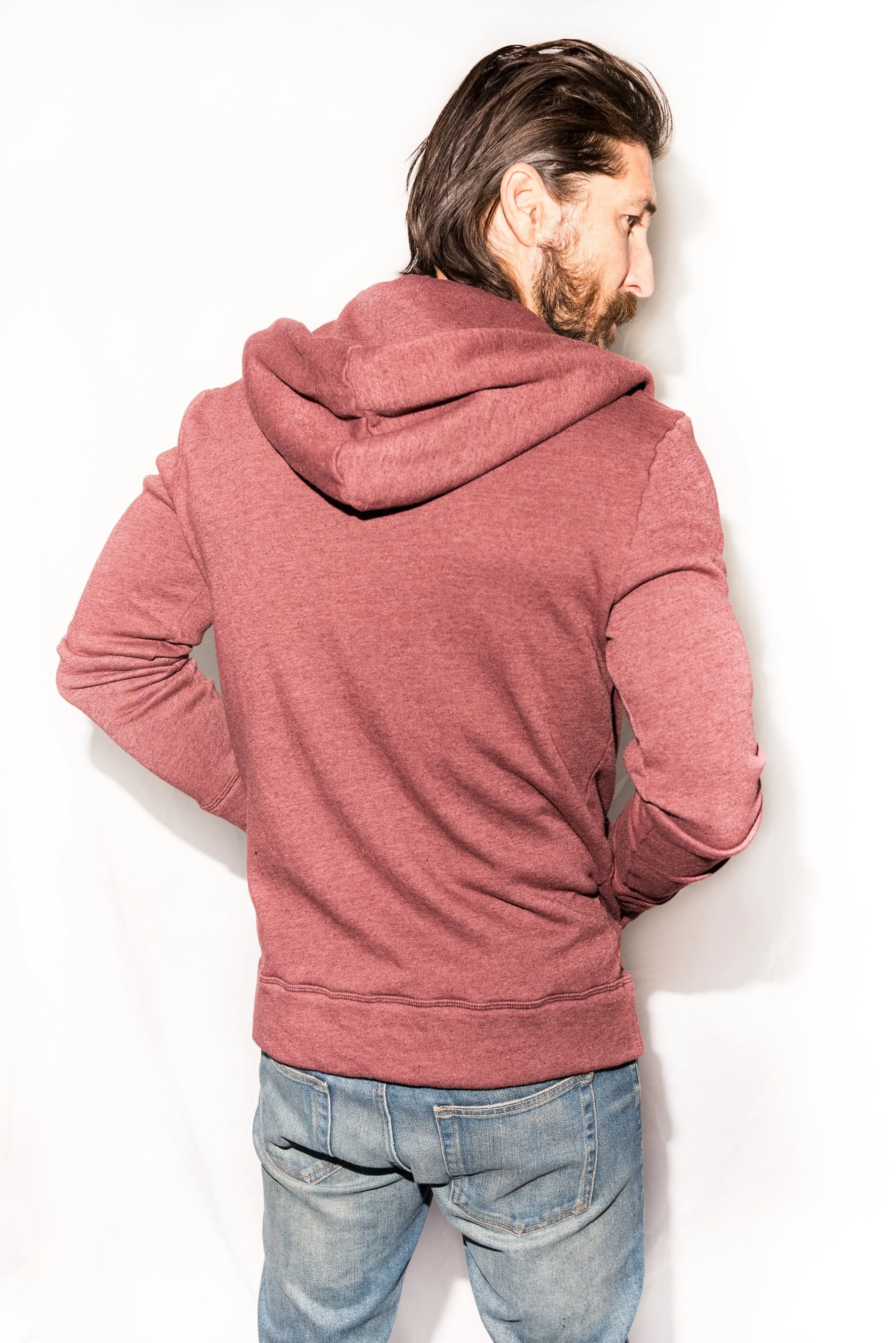 Men's French Terry Zip Front Hoodie