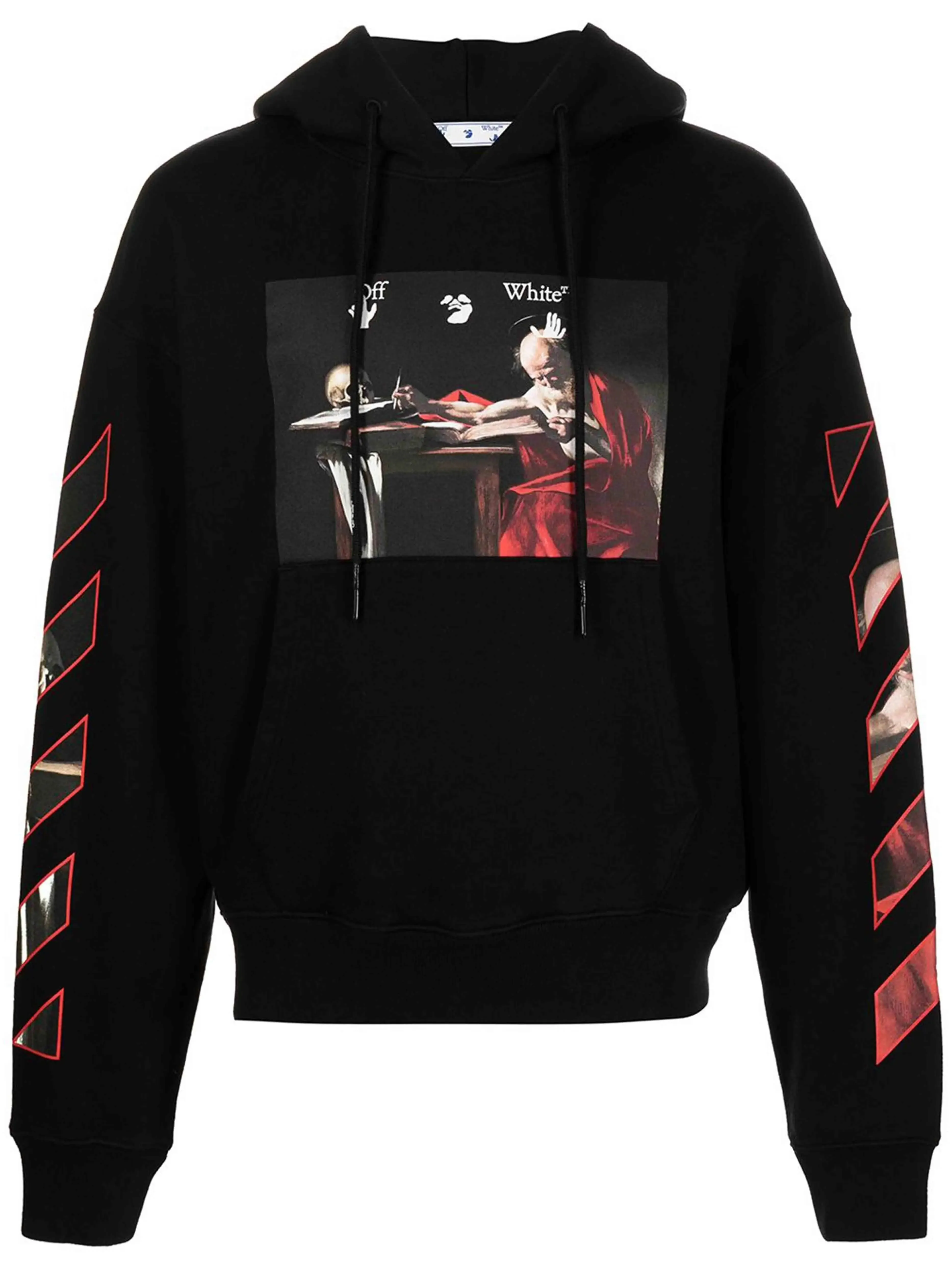 Off-White Oversize Fit Caravaggio Painting Hoodie Black [FW20]