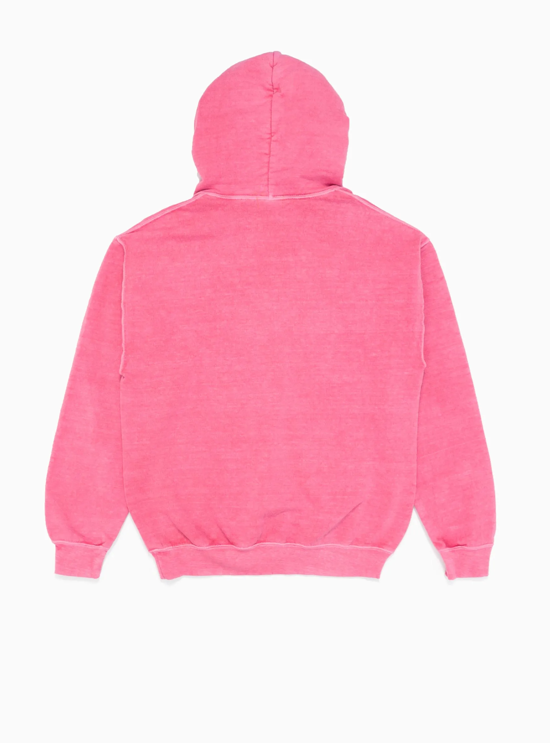 Pigment Dyed Hoodie Pink