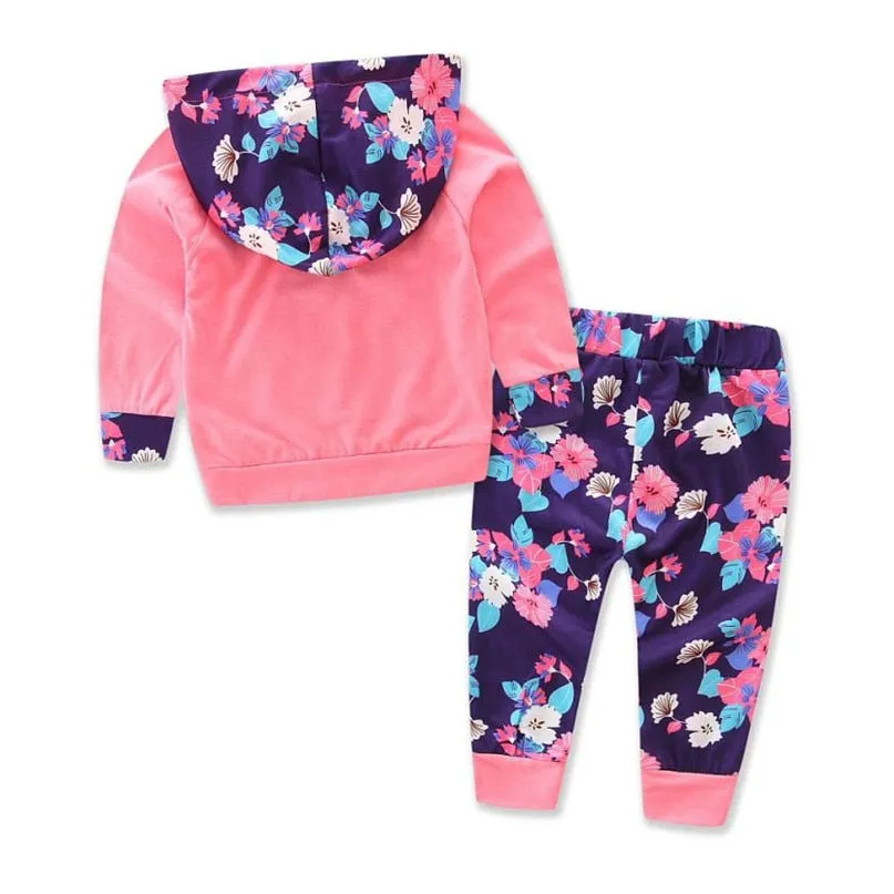 Pink Floral Sweatsuit