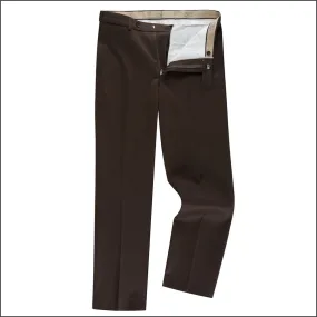 Prestige Brown Wool Blend Cavalry Twill Trouser>>