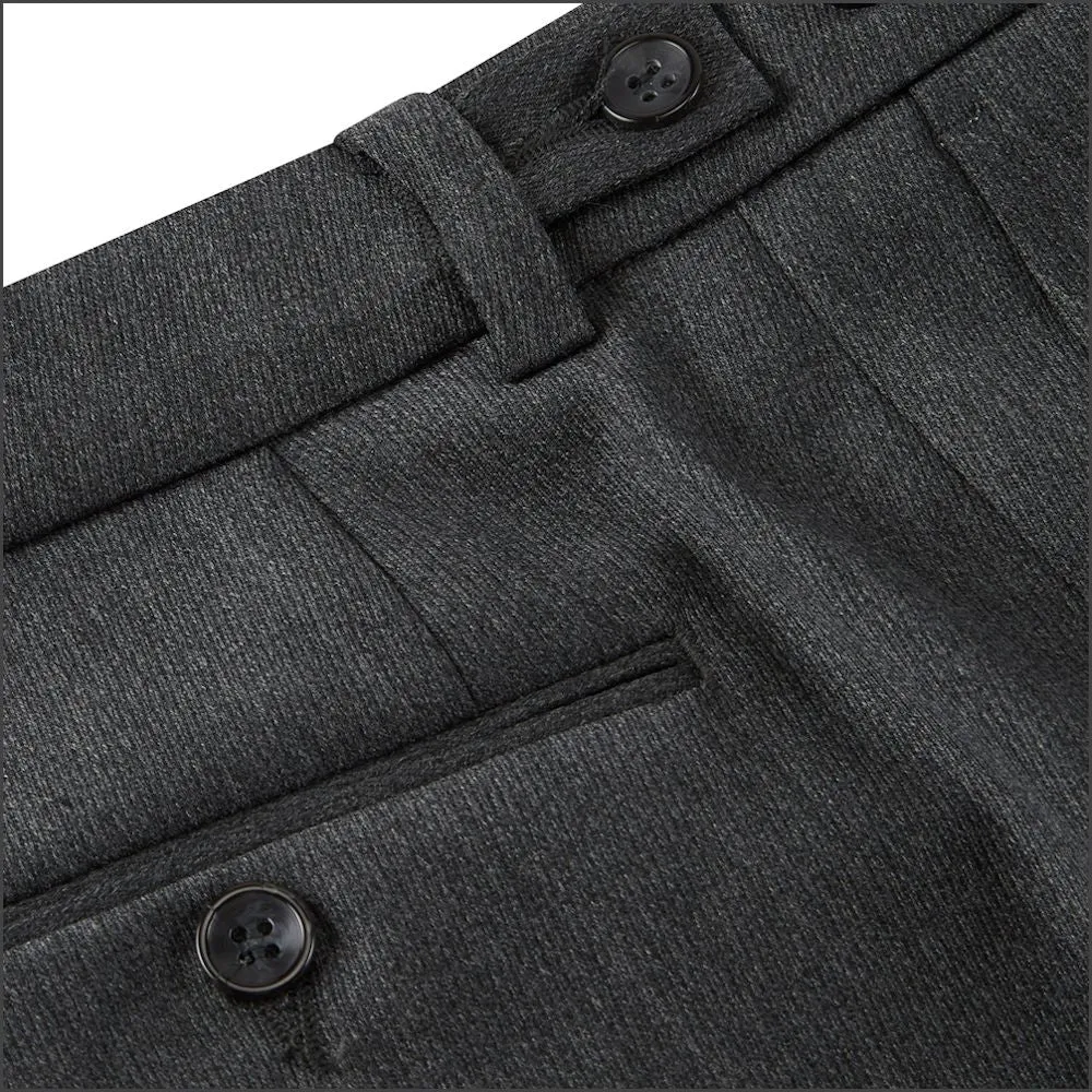 Prestige Grey Wool Blend Cavalry Twill Trouser>>