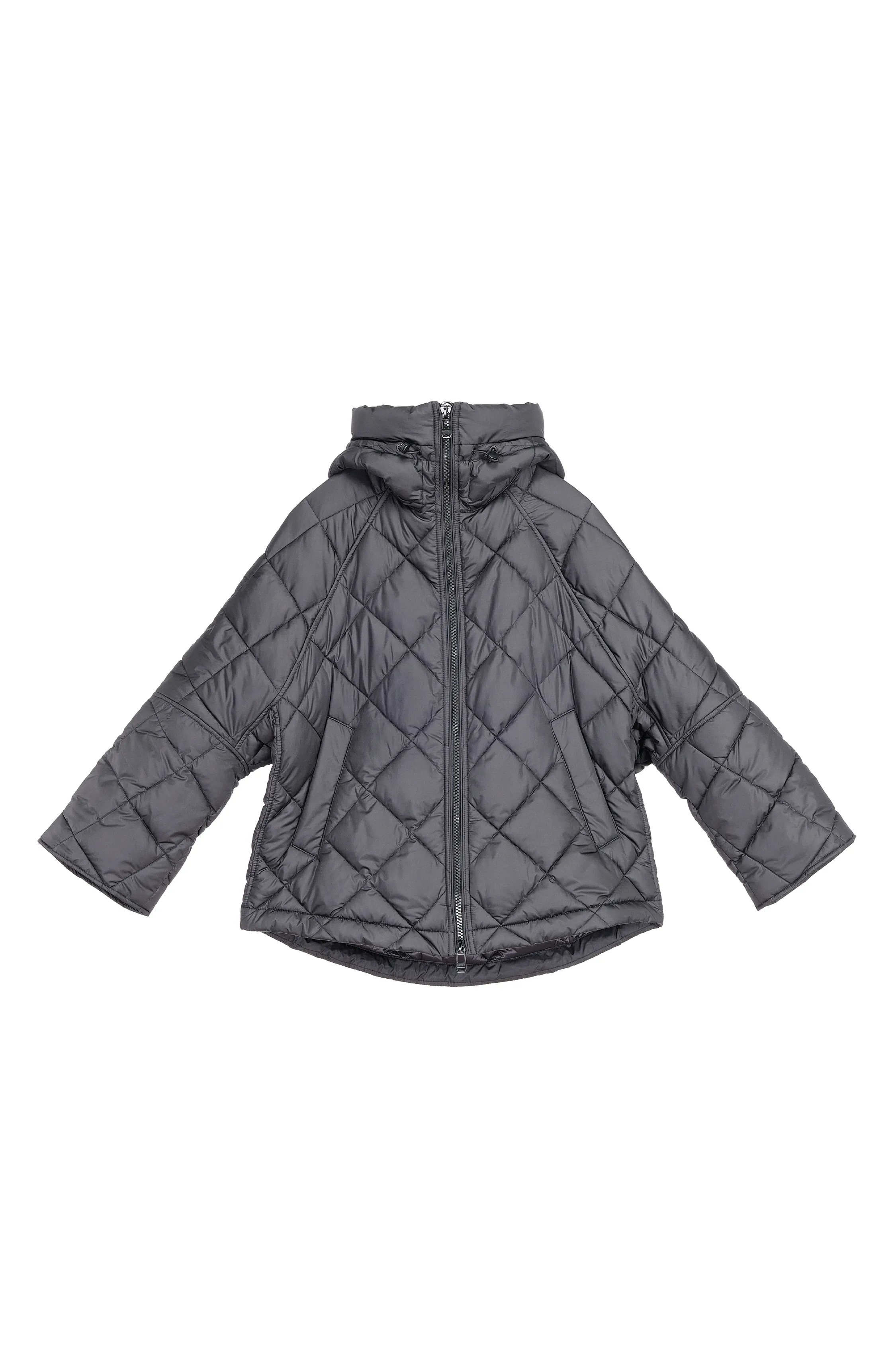 PRINCEDALE short black cape puffer jacket