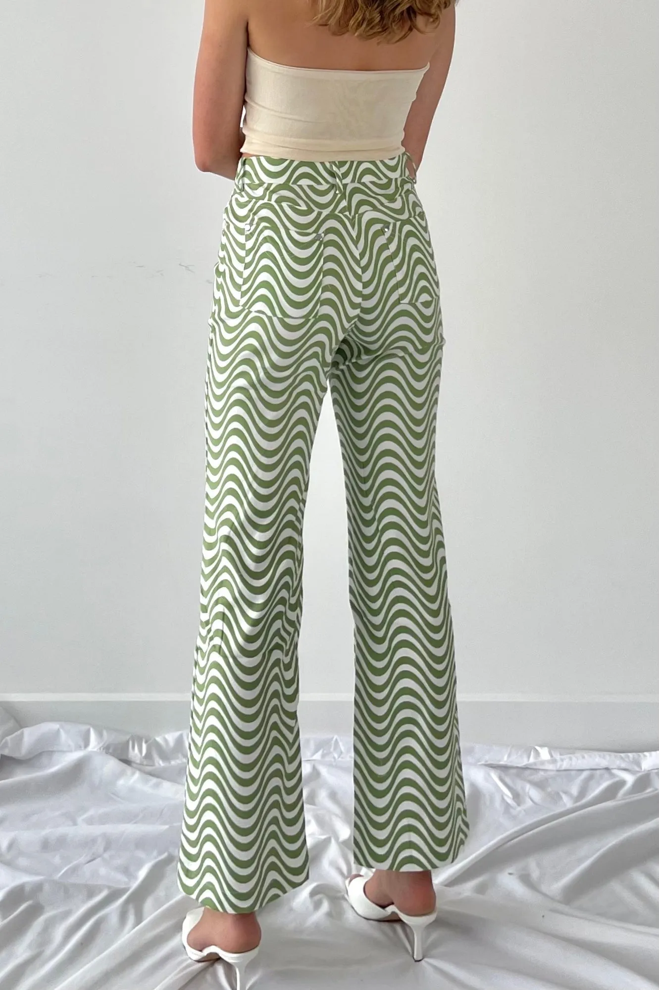 Prism pattern trousers