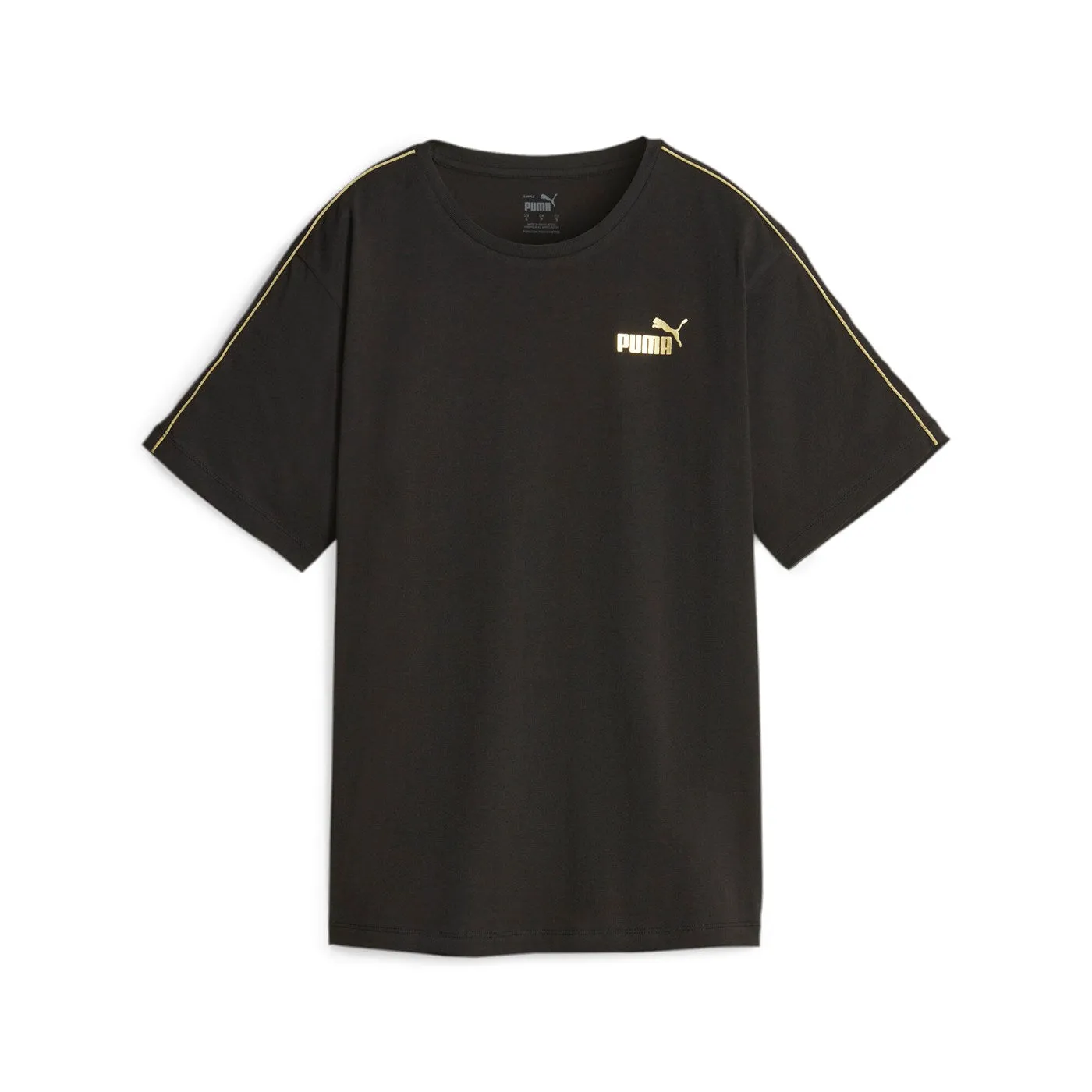 Puma women's short sleeve t-shirt Ess  Minimal Gold 680018 01 black