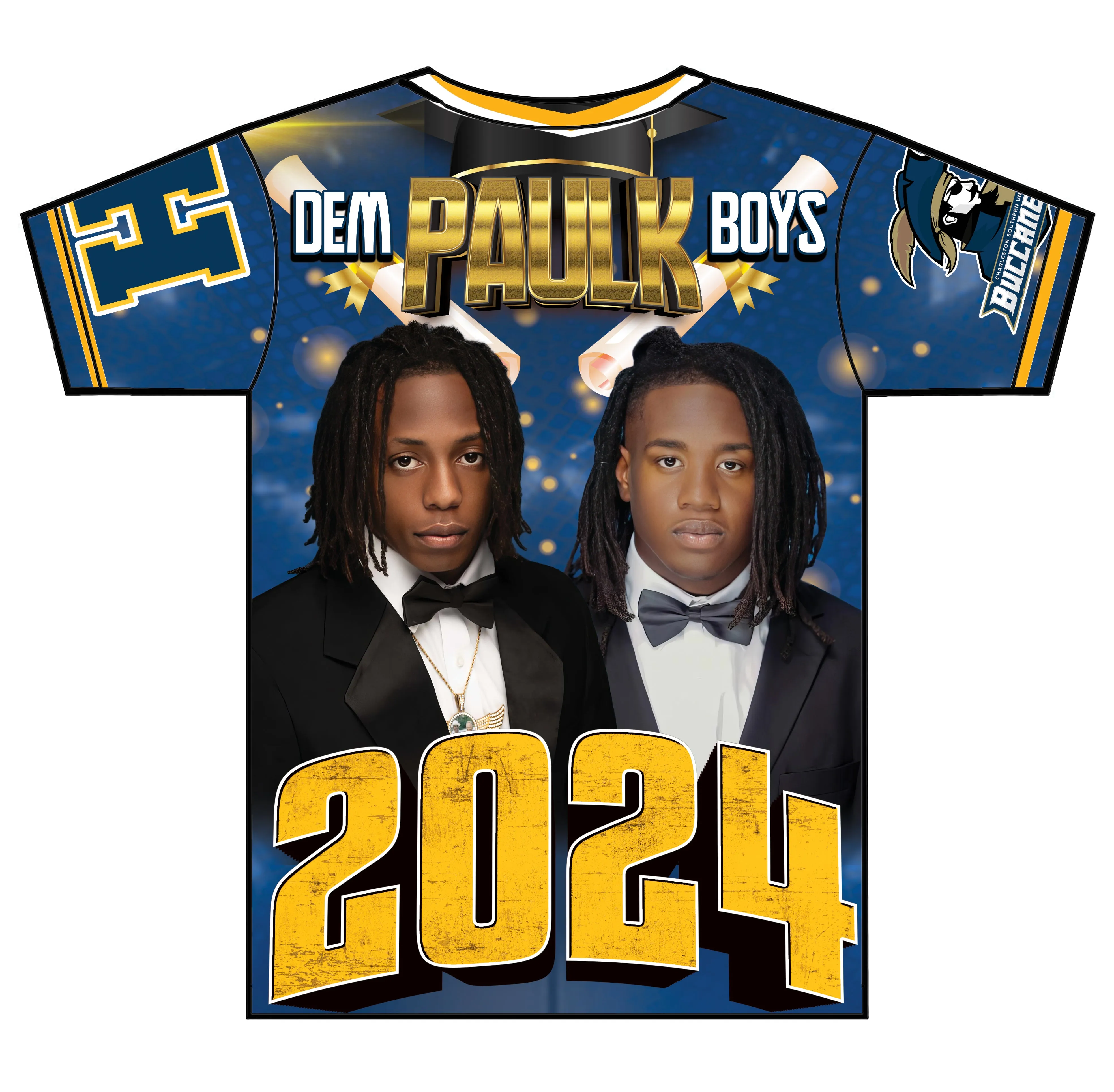 "Dem Paulk Boys" Custom Designed Graduation 3D shirt