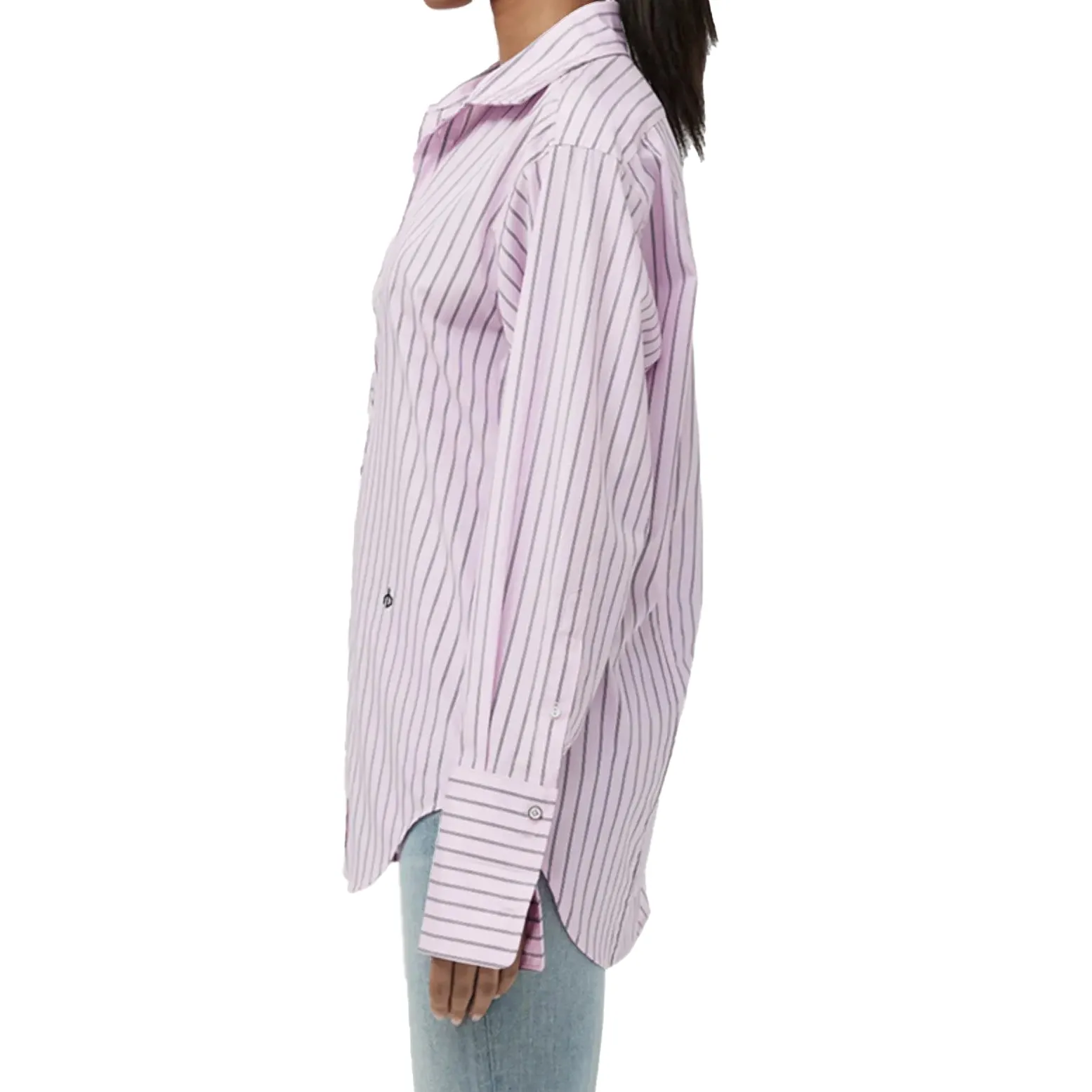 Rag & Bone Diana Pinstripe Button Front Shirt