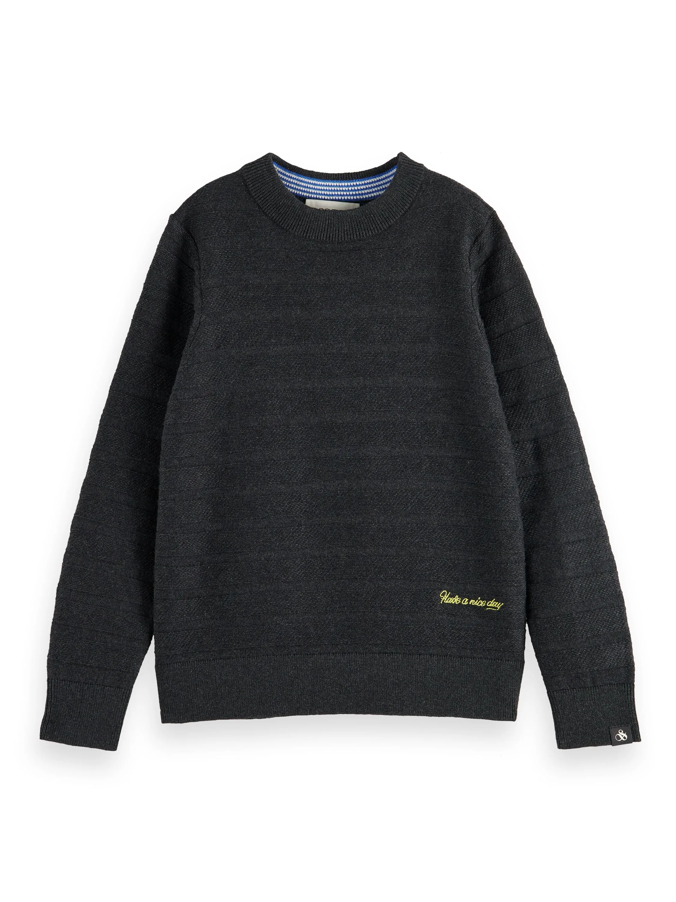 Scotch & Soda Boys Dark Grey Pullover Sweater_173581-0608