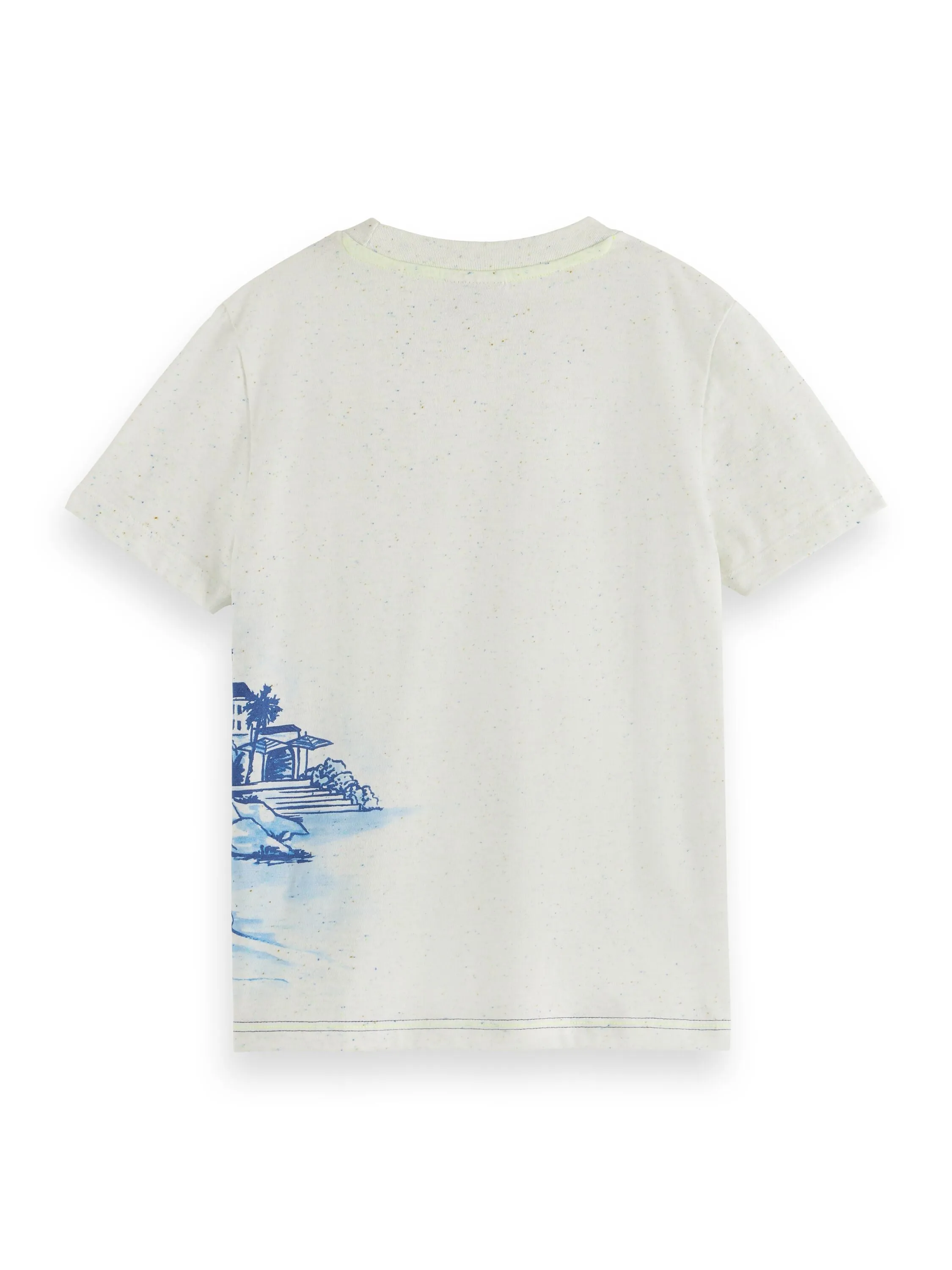 SCOTCH AND SODA SS24 RELAXED-FIT PLACED ARTWORK NEPS TEE