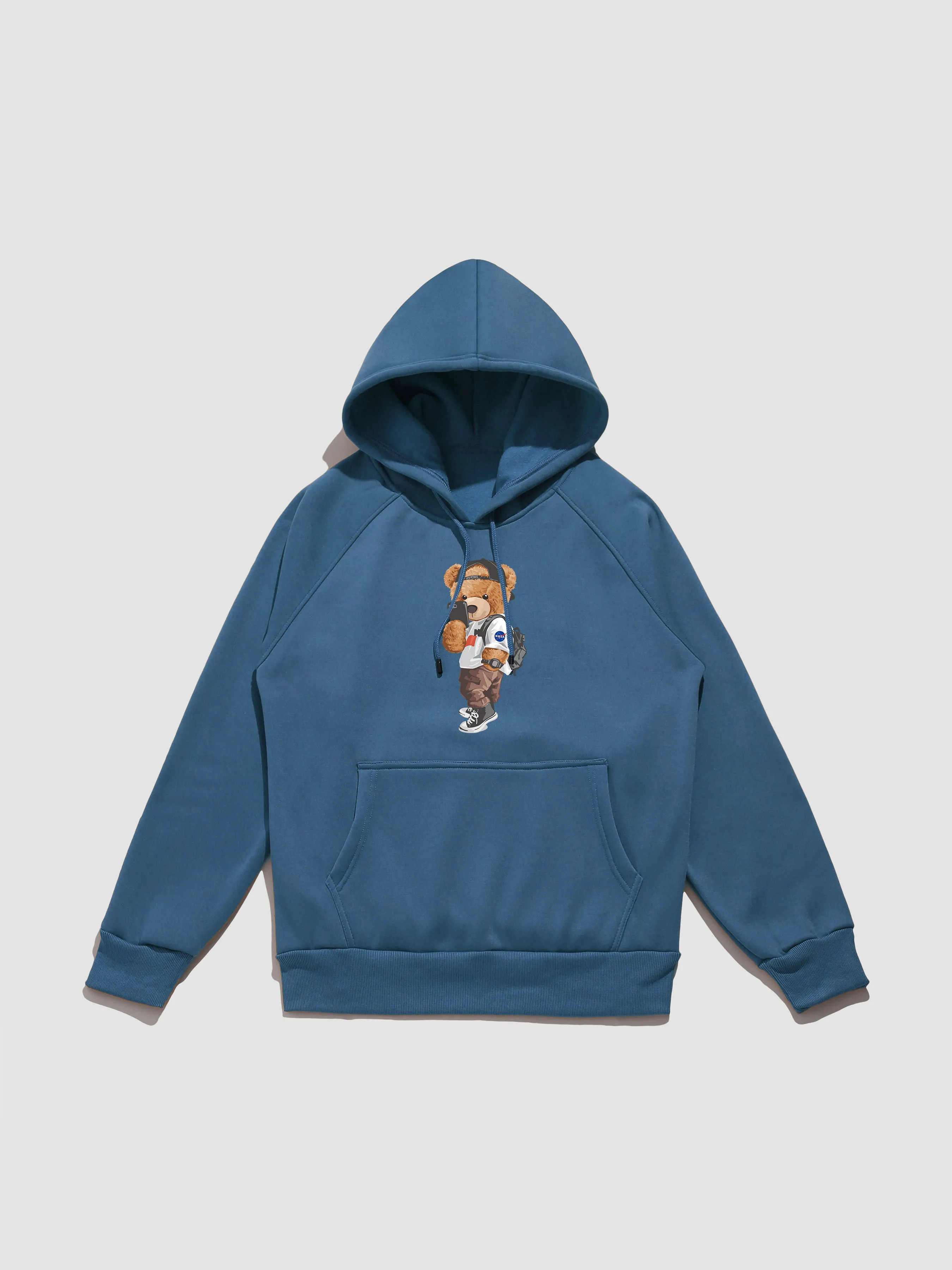 Selfie Bear Print Hoodie