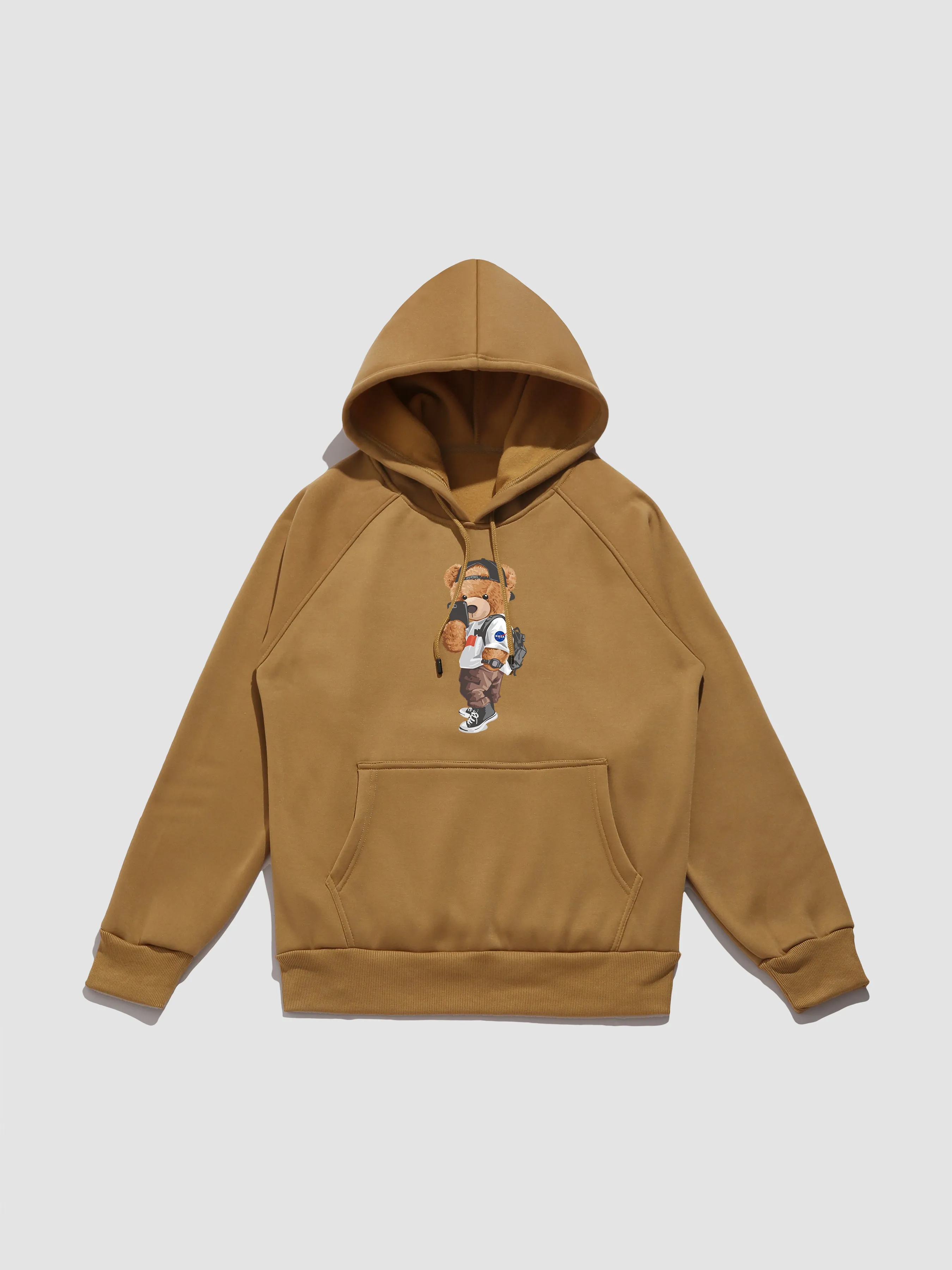 Selfie Bear Print Hoodie