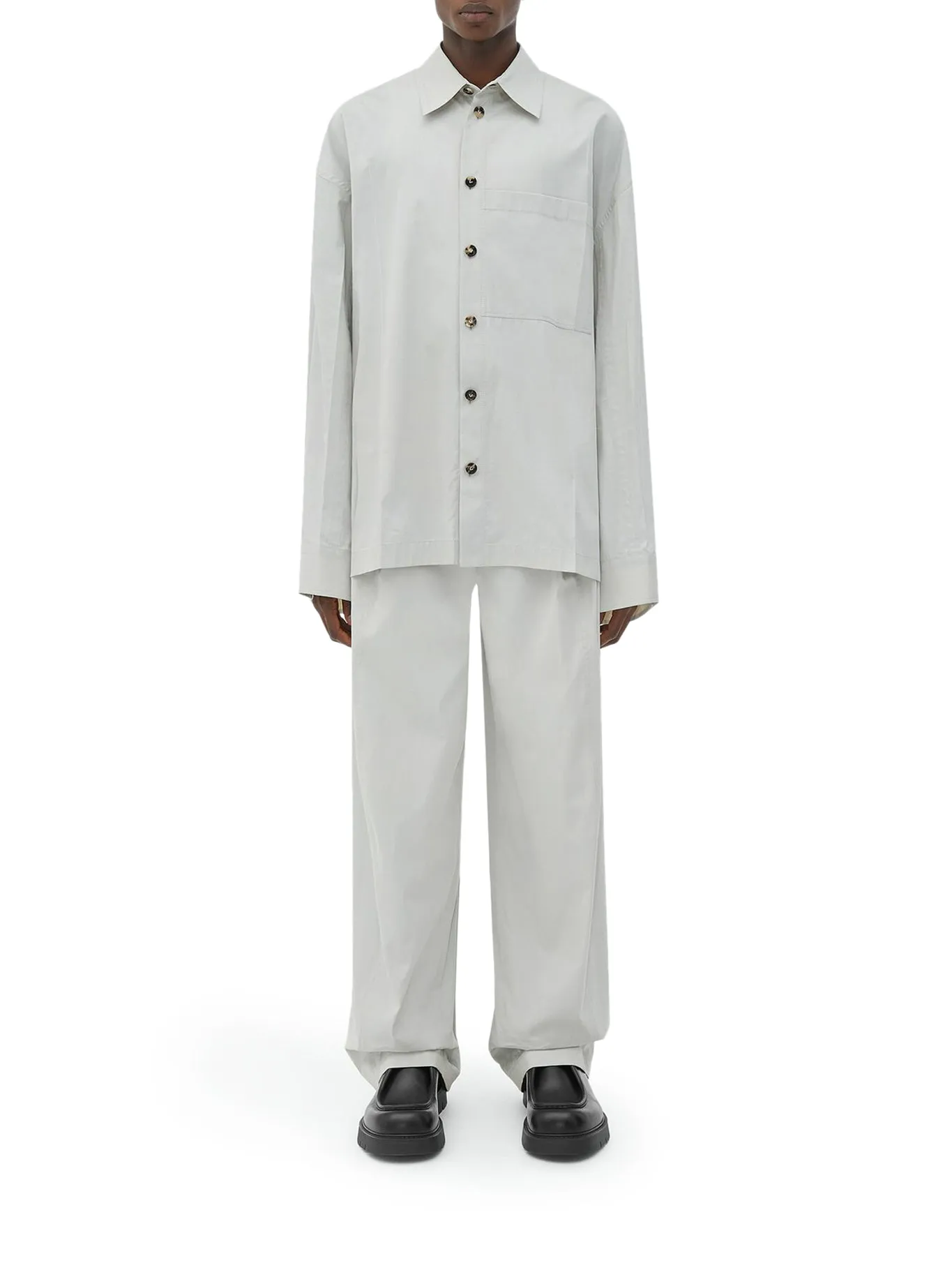 Silk and cotton trousers