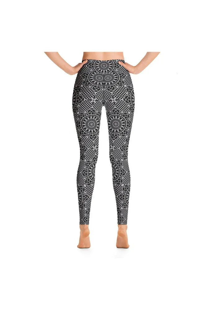 Silver Mandala Yoga Leggings