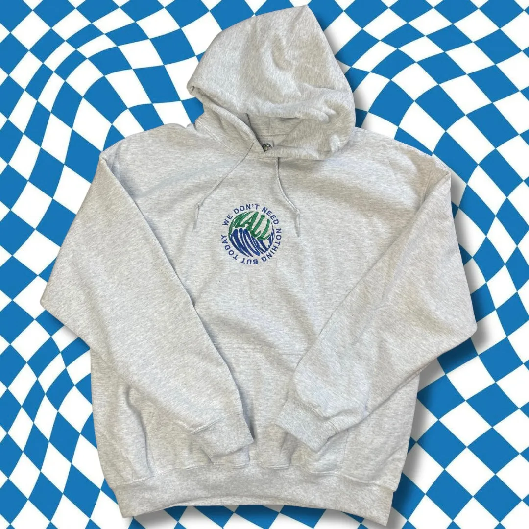 Small Worlds Embroidered Unisex Hoodie