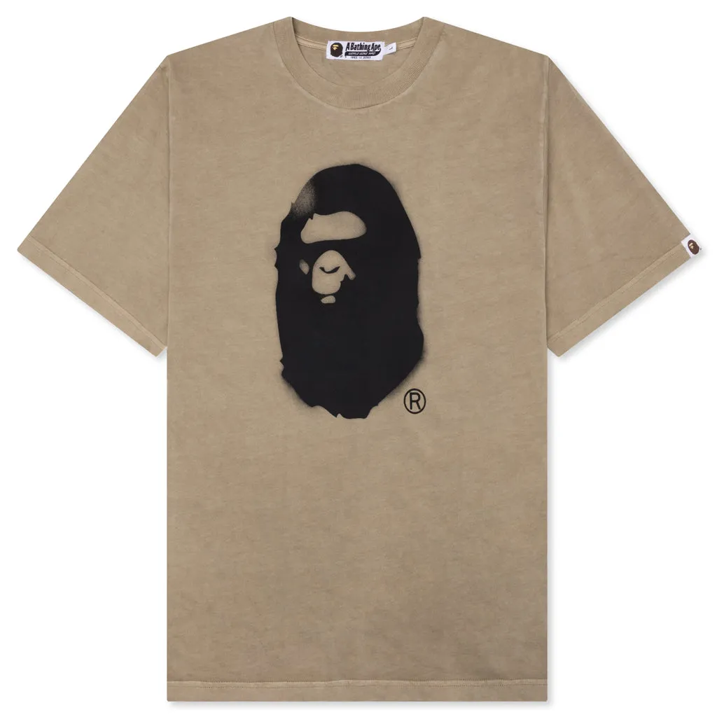 Spray Ape Head Tee - Beige