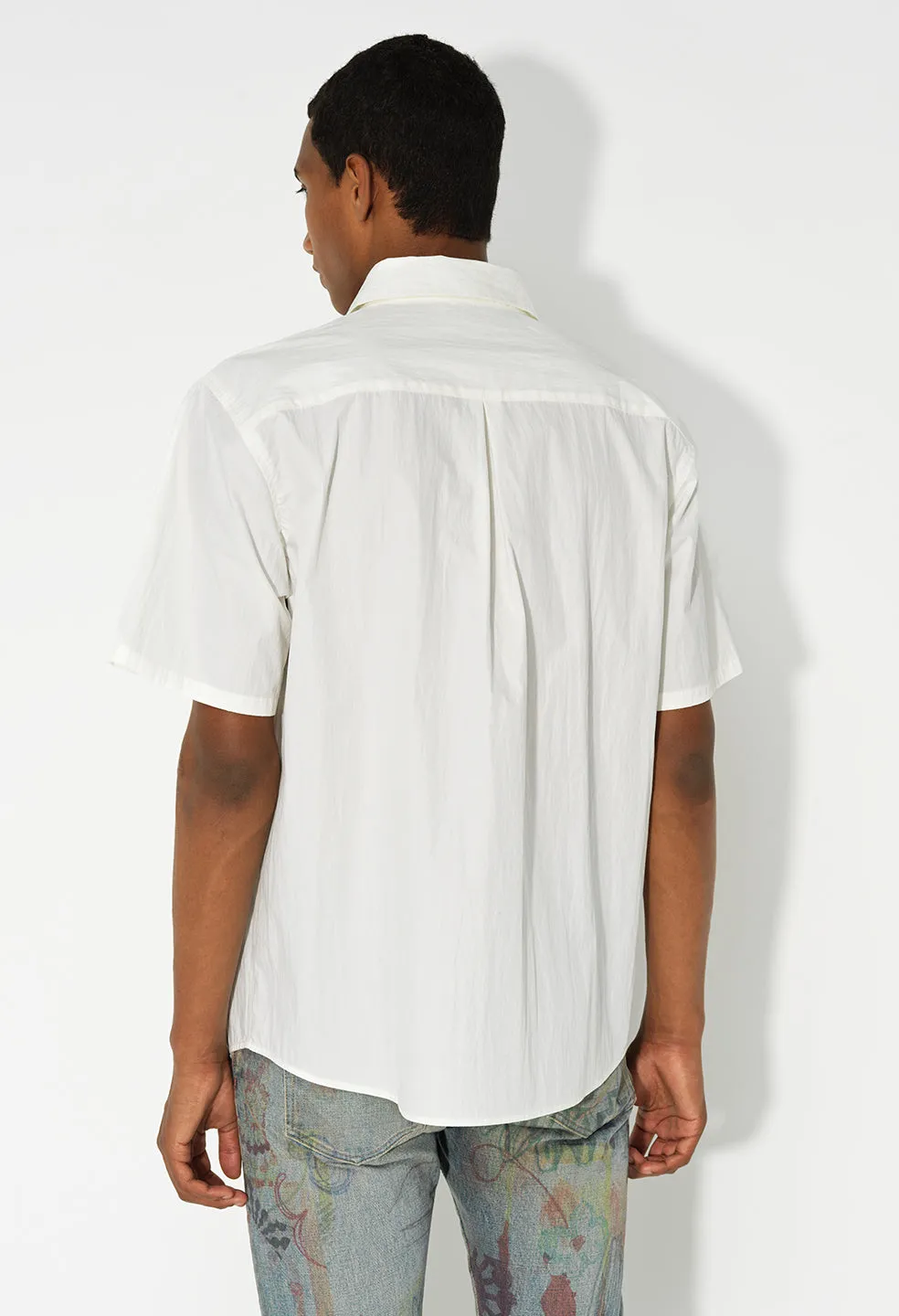 SS Cloak Button Up / White