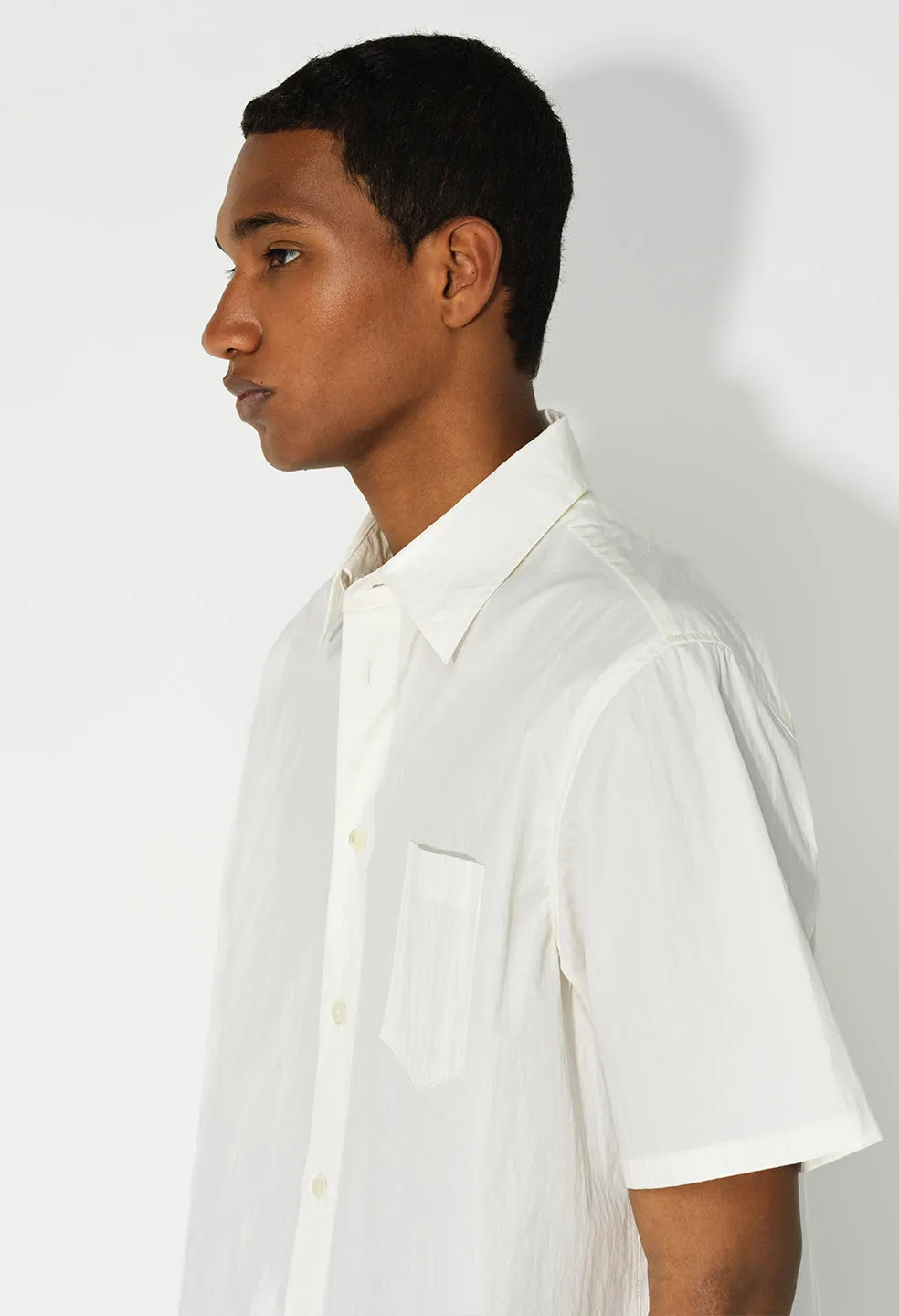 SS Cloak Button Up / White