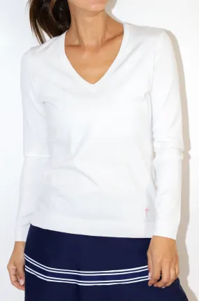 Stretch V-Neck Sweater