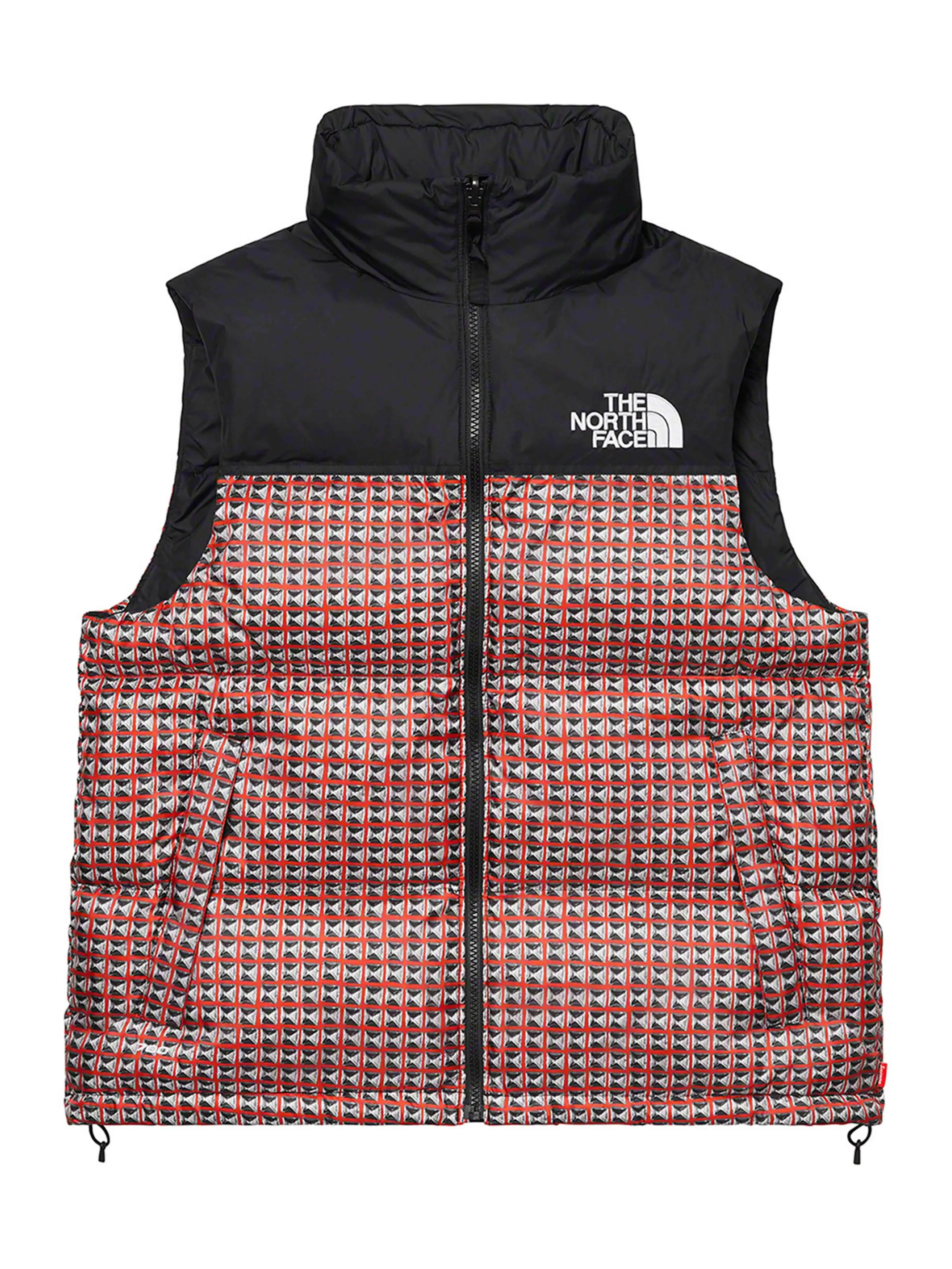 Supreme The North Face Studded Nuptse Vest Red [SS21]