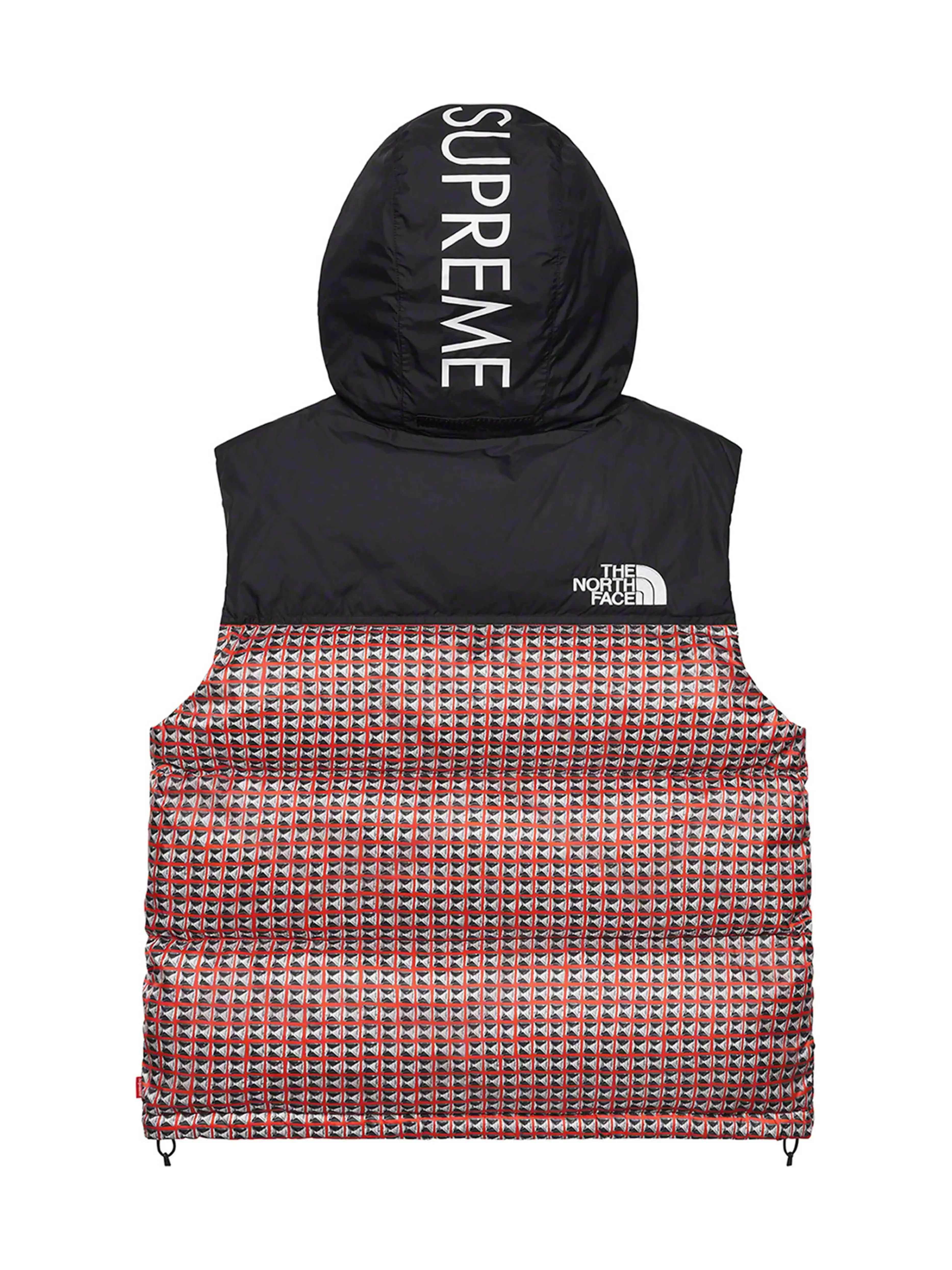 Supreme The North Face Studded Nuptse Vest Red [SS21]