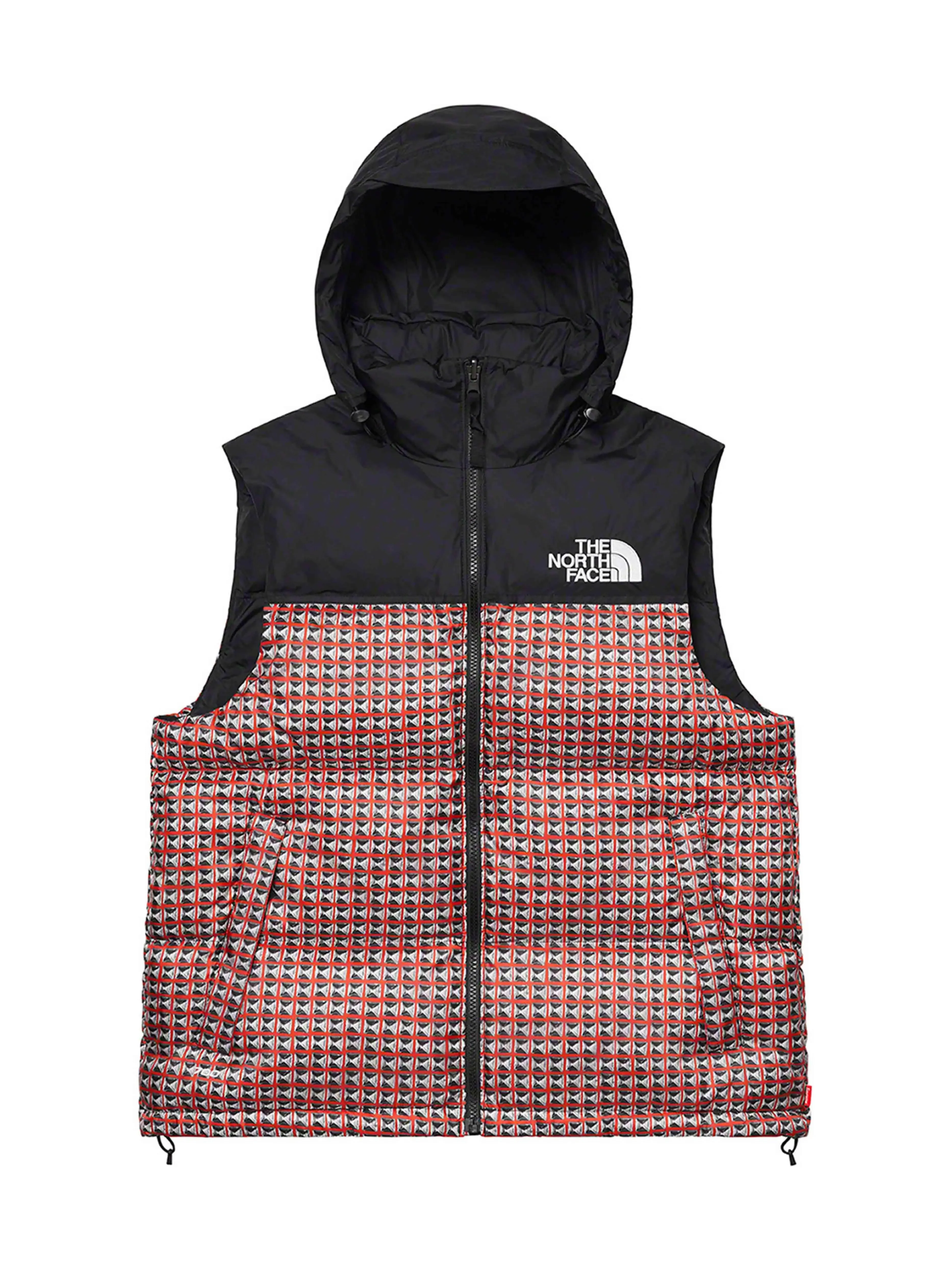 Supreme The North Face Studded Nuptse Vest Red [SS21]