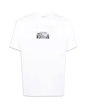 T-Shirt Uomo Calvin Klein Cloud Logo Bianco