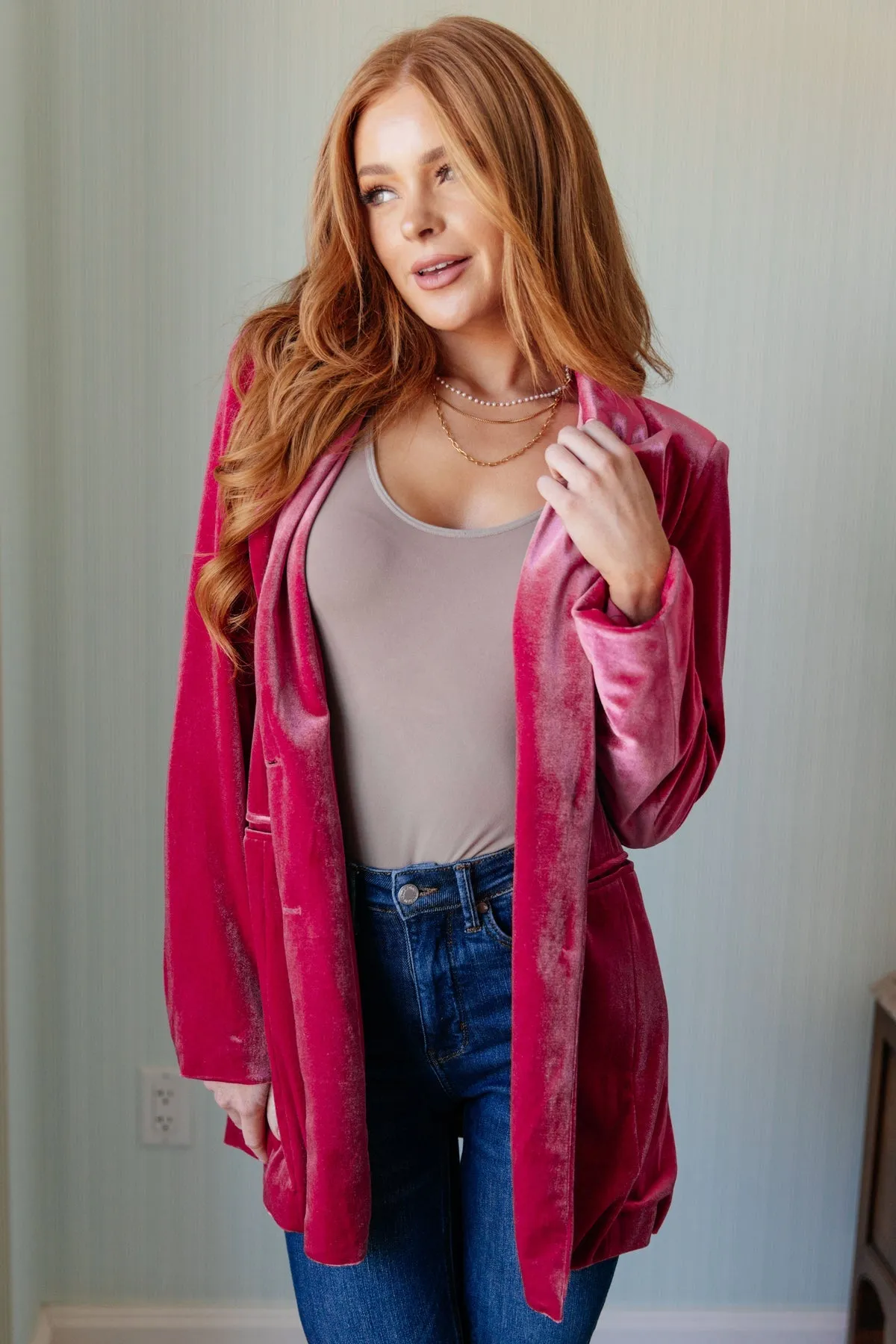 Velvet Rose Blazer