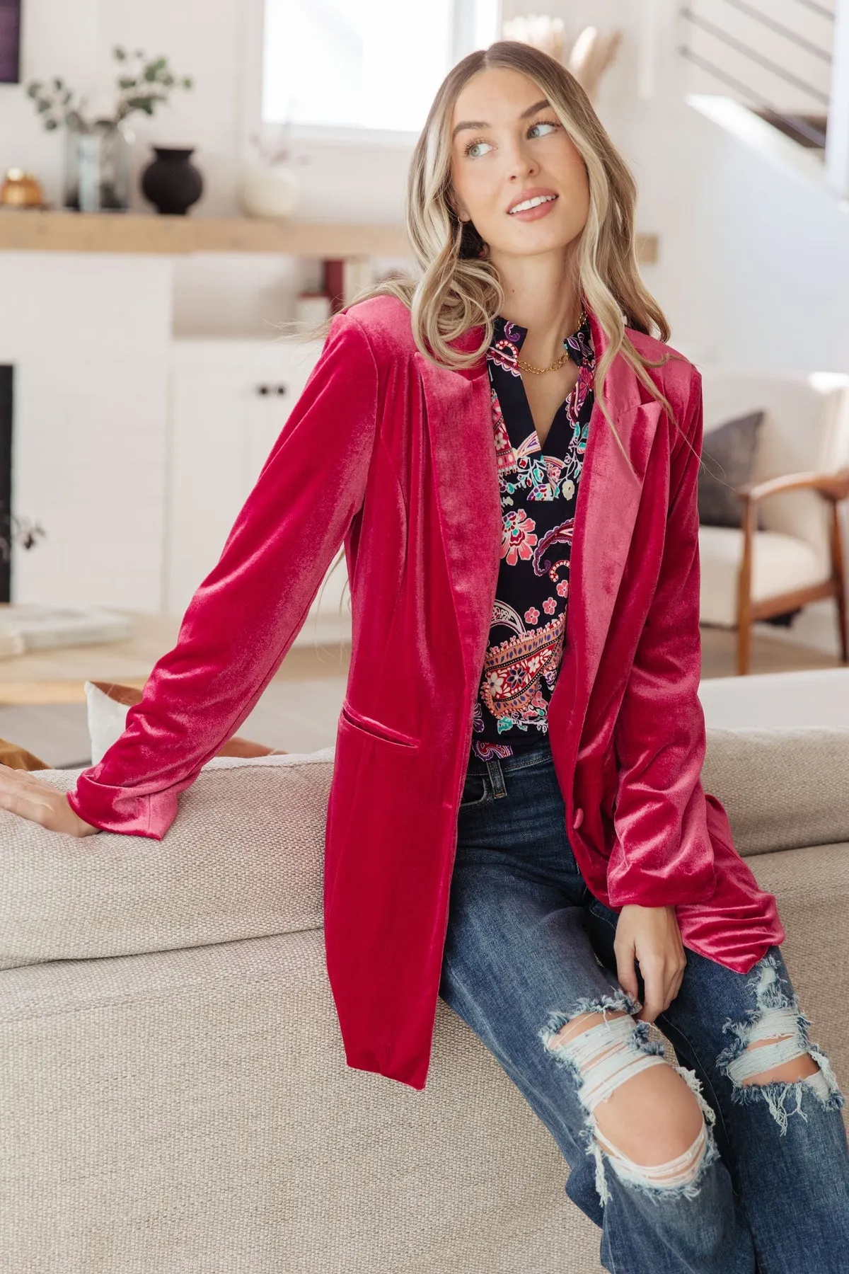 Velvet Rose Blazer