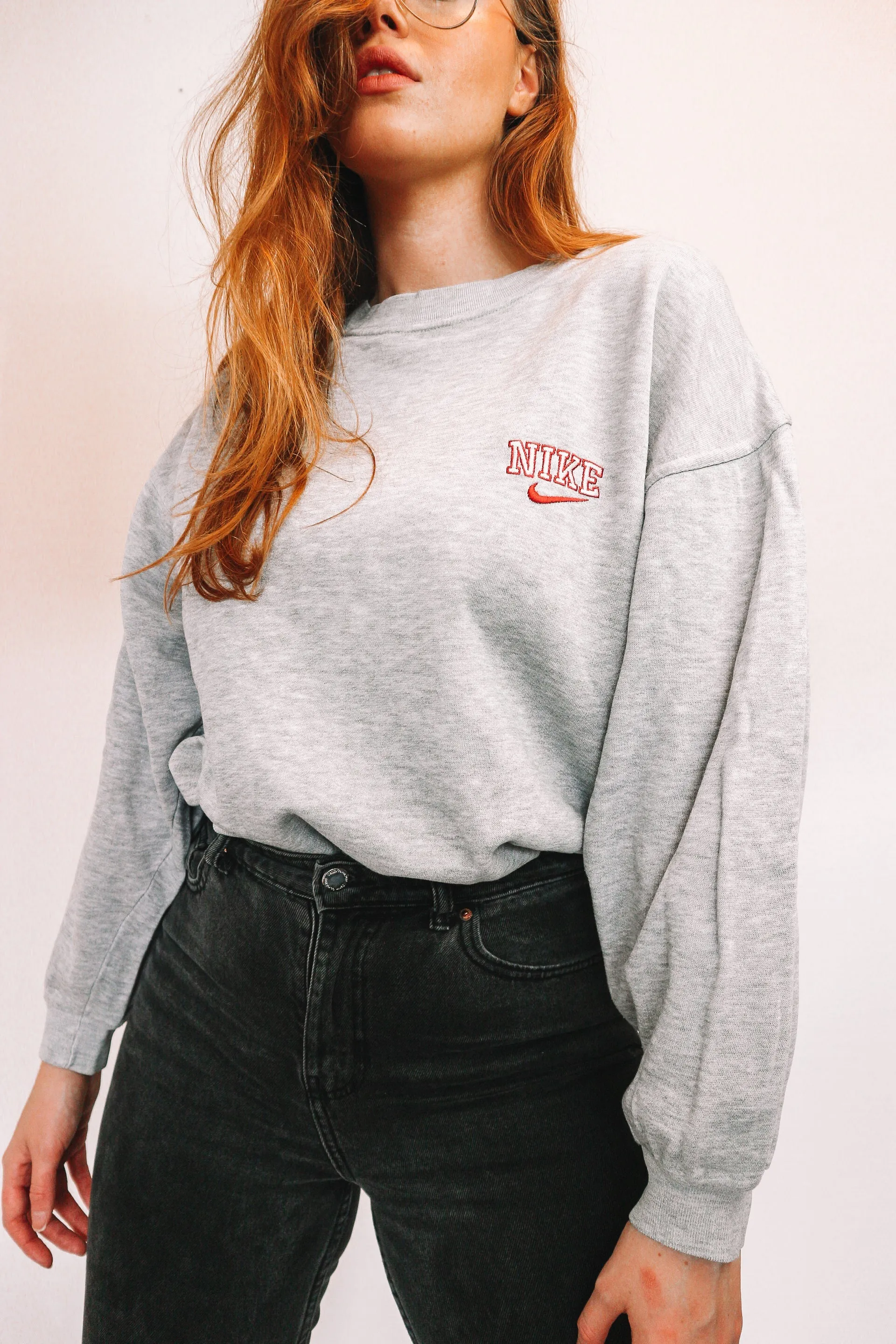 Vintage Nike Spellout Sweater M