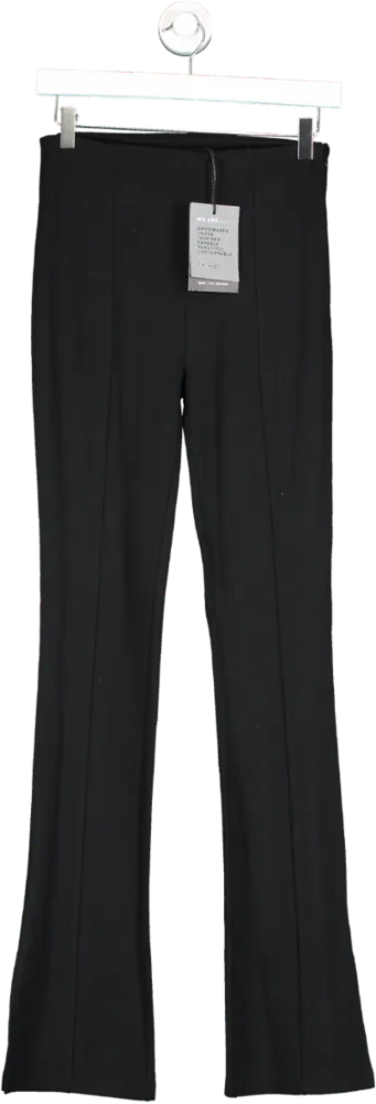 WAT. THE BRAND Black Split Hem Trousers UK 8