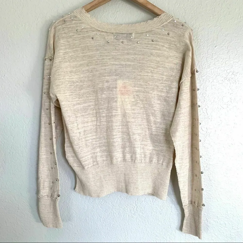 Wildfox Boyd Knit Studded Sweater